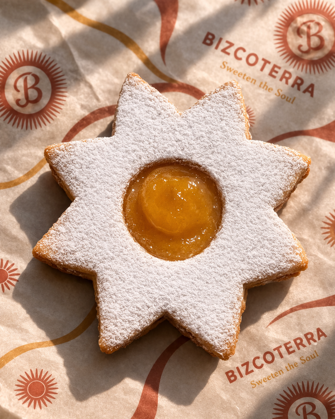 Coconut Passion Fruit Shortbread Cookies  (6 pack)
