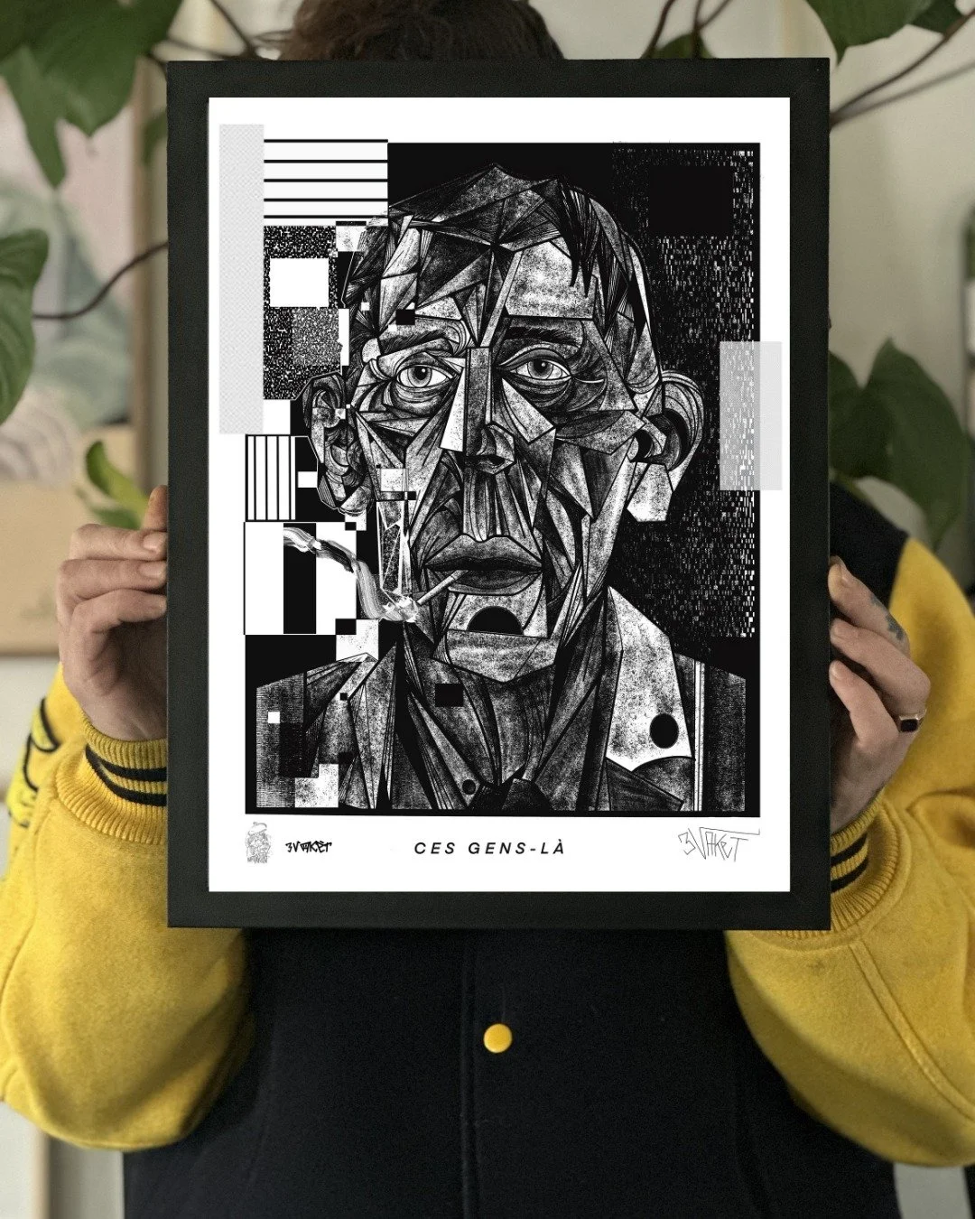 CES GENS-L&Agrave;
DOTWORK ON PAPER
40X30CM

JACQUES BREL
Auteur-compositeur-interpr&egrave;te, po&egrave;te, acteur et r&eacute;alisateur belge.

#belgium #jacquebrel #portrait_ig #cubism