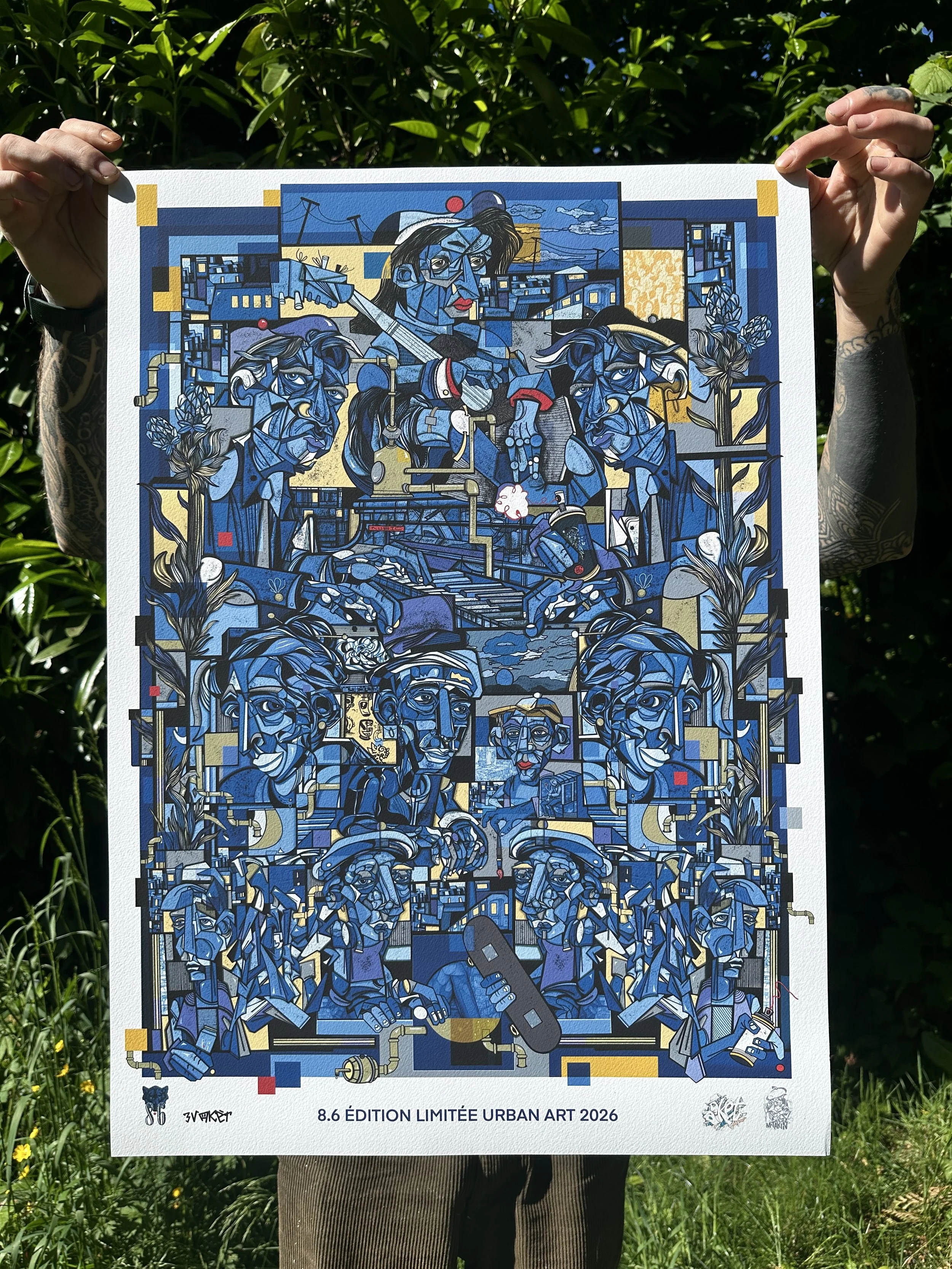DIGIGRAPHIE "LA BRASSERIE X 8.6 BEER" (50X70CM)