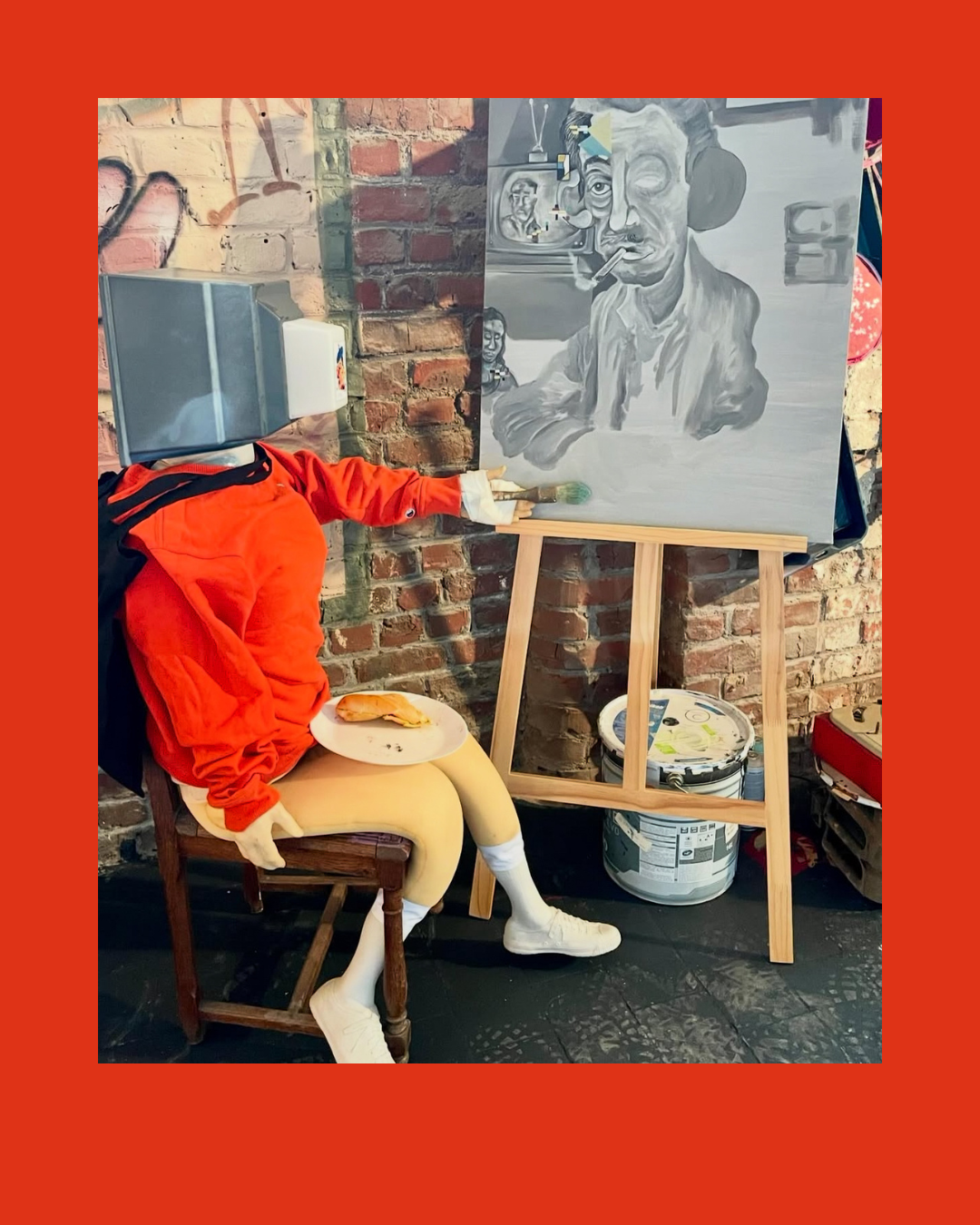 L’expo « Nos rêves de gosses » prend place dans un lieu atypique : une ancienne friche de 1.200 mètres carrés à Roubaix, un vaste espace qui offre aux artistes une toile vierge propice à l’expression artistique.