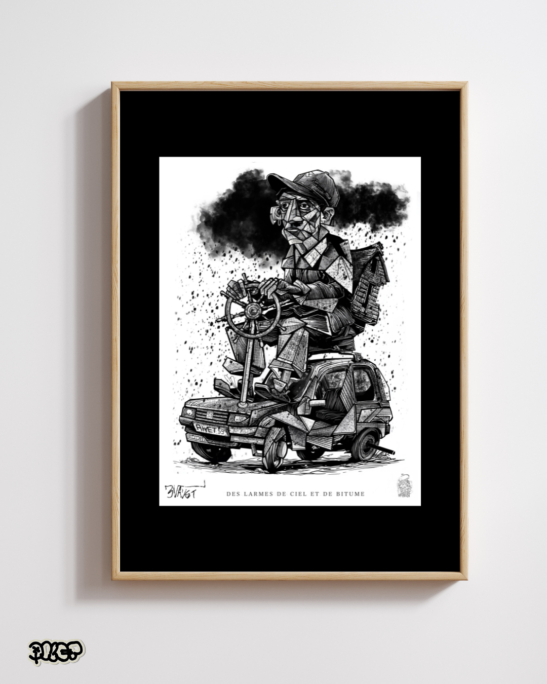 DES LARMES DE CIEL ET DE BITUME , 2025 (30X40CM)