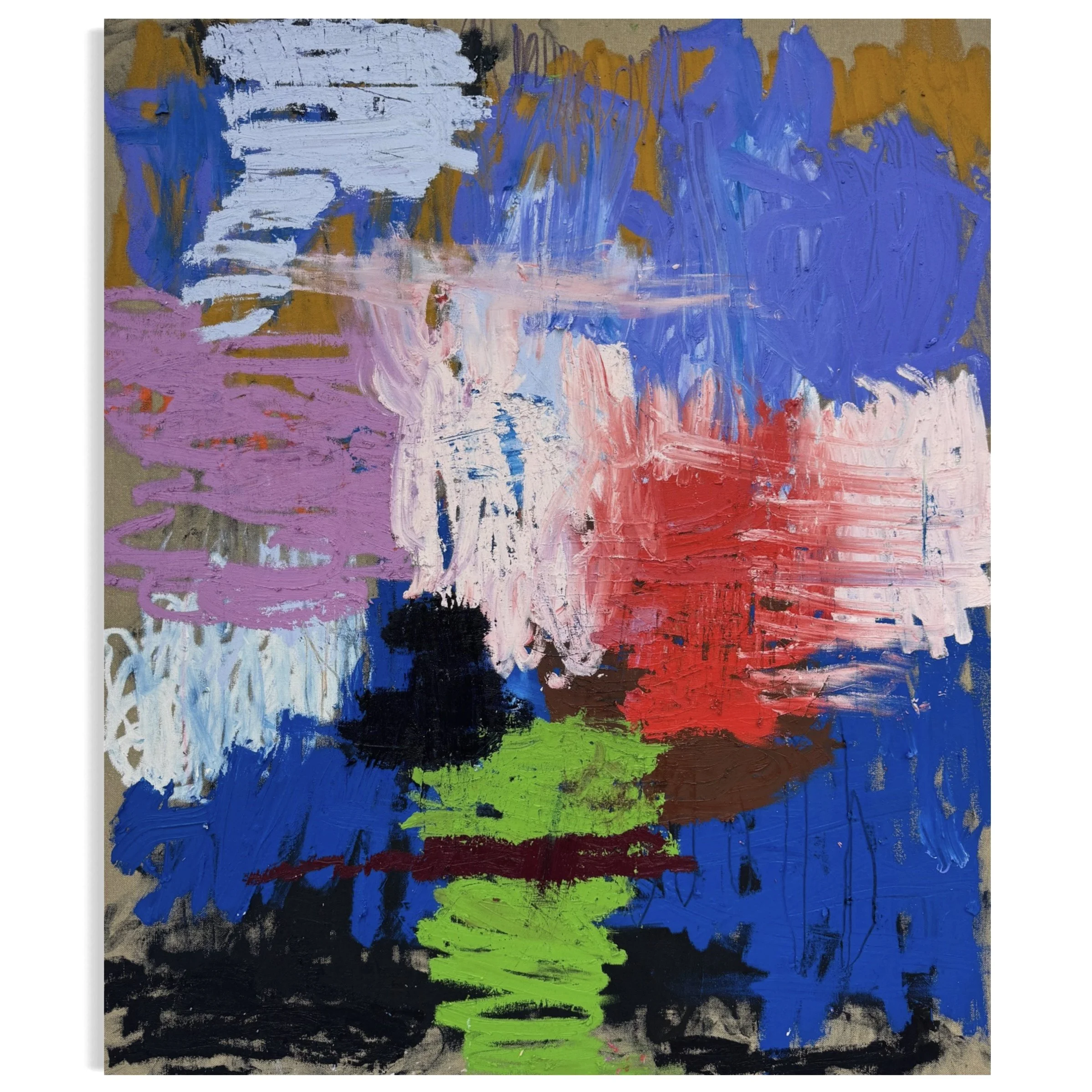 'Untitled 02/25', 2025, 96.5 x 81 cm, oil pigment stick and coloured pencil on canvas
