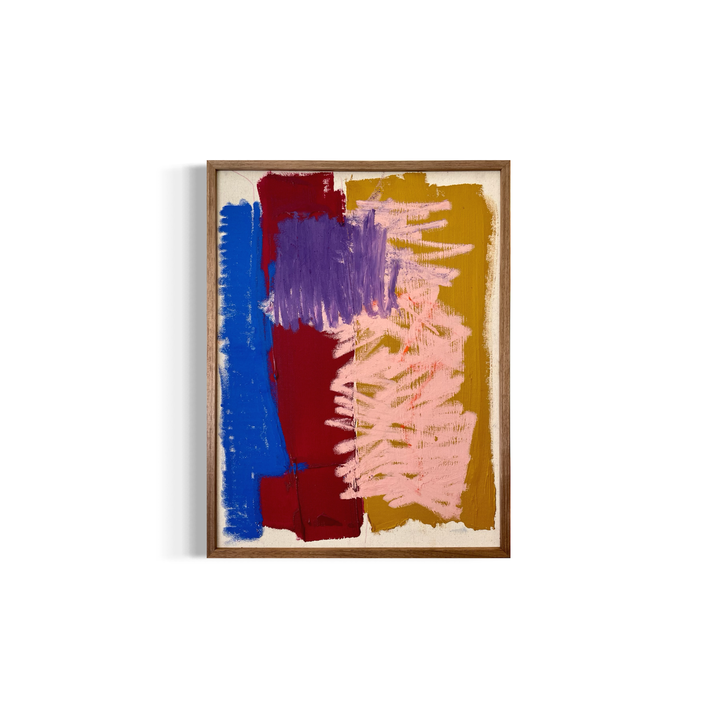 'Untitled (Collage No.1)', 2023, 55 x 42 cm, acrylic and oil pastel on canvas