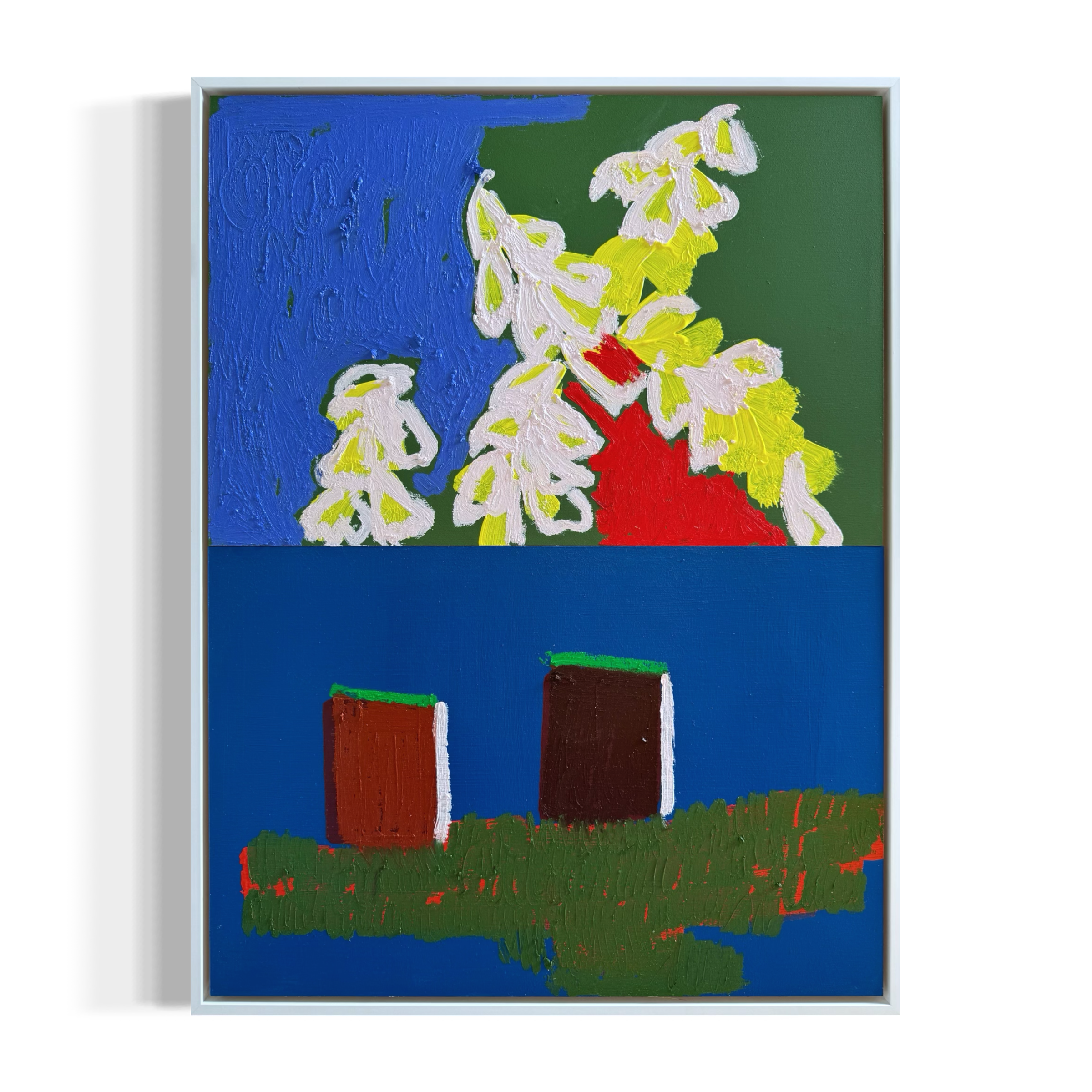 'Untitled (Pieces Of Us No.12)', 2024, 84 x 63.5 cm, acrylic and oil pigment stick on masonite