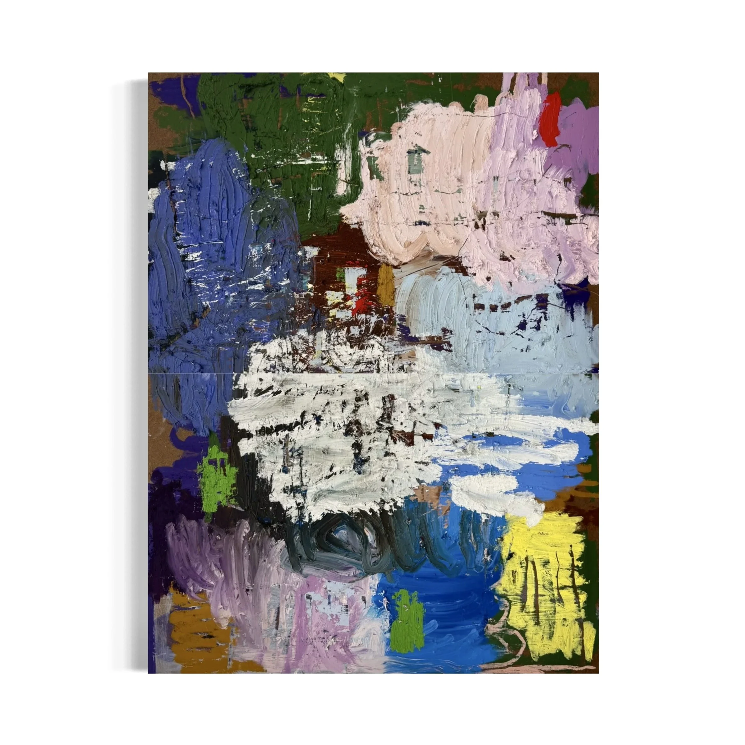 'Untitled 01/25', 2025, 80 x 60 cm, oil pigment stick and coloured pencil on masonite