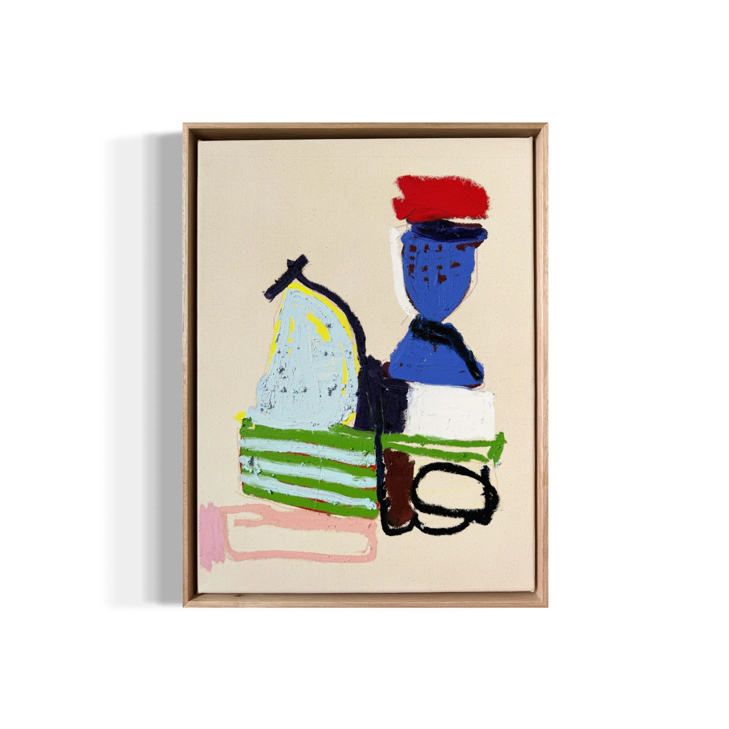 'Untitled 12/24', 2024, 65 x 49 cm, acrylic, oil pigment stick and coloured pencil on canvas