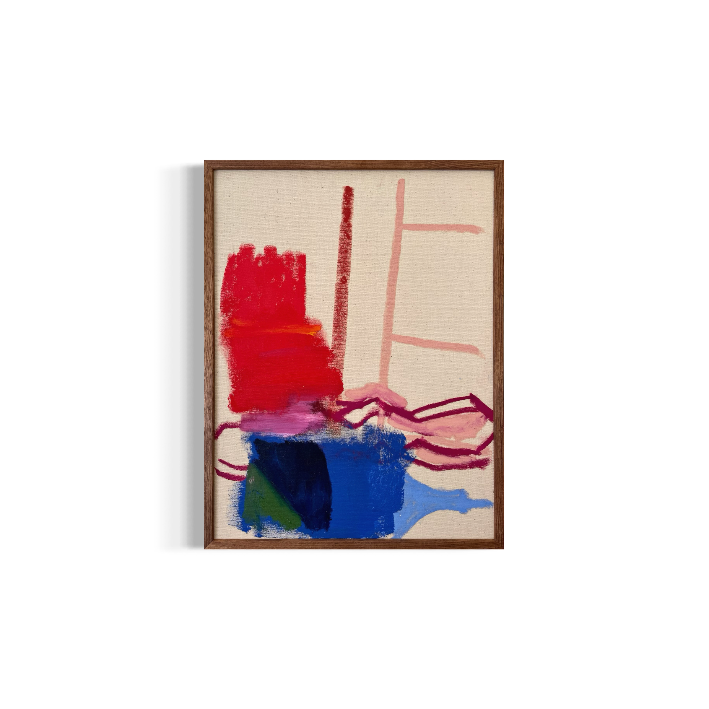 'Untitled (Collage No.3)', 2023, 55 x 42 cm, acrylic and oil pastel on canvas