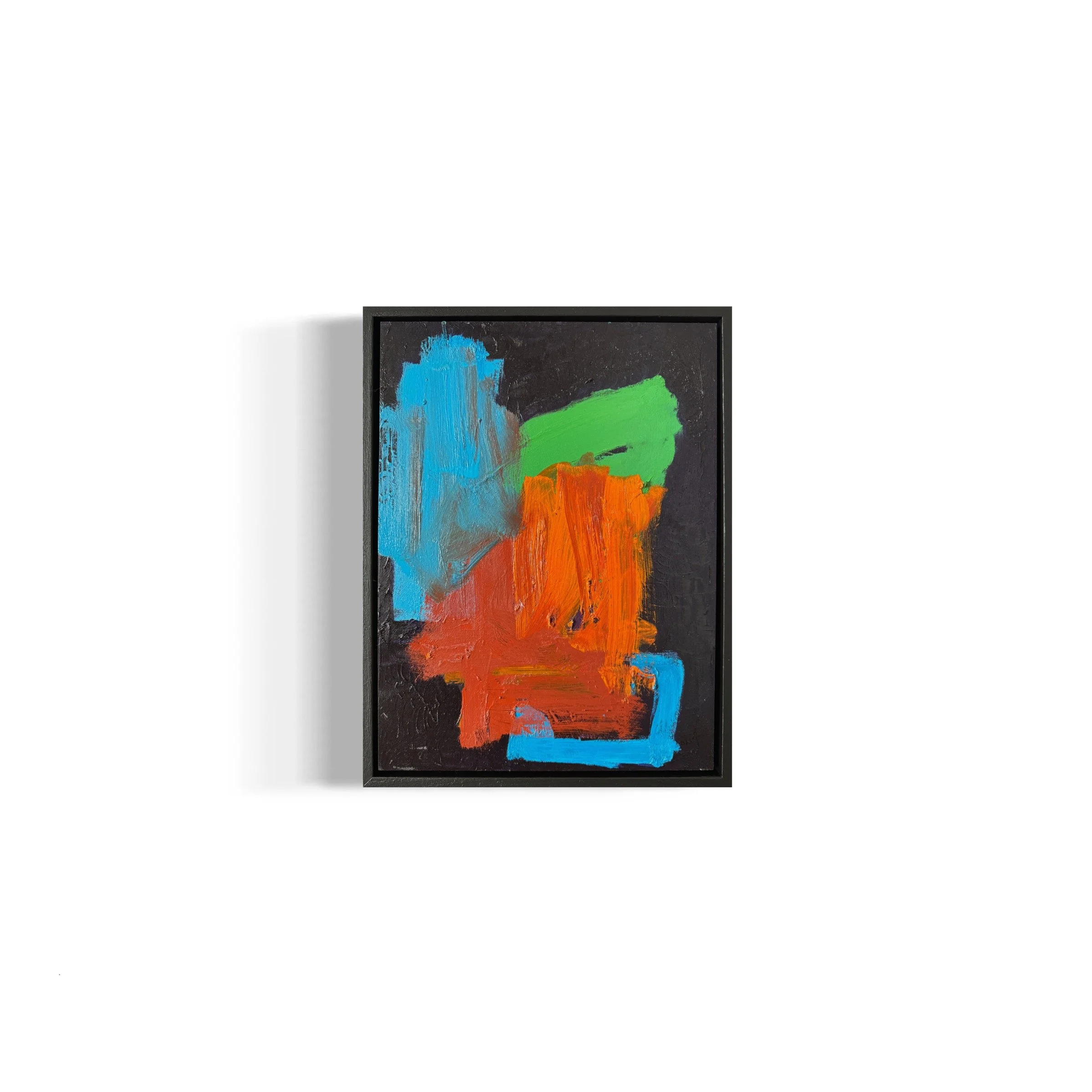 'Untitled (Abstract No.17)', 2023, 43 x 33 cm, colour pencil, acrylic, oil and oil stick on board