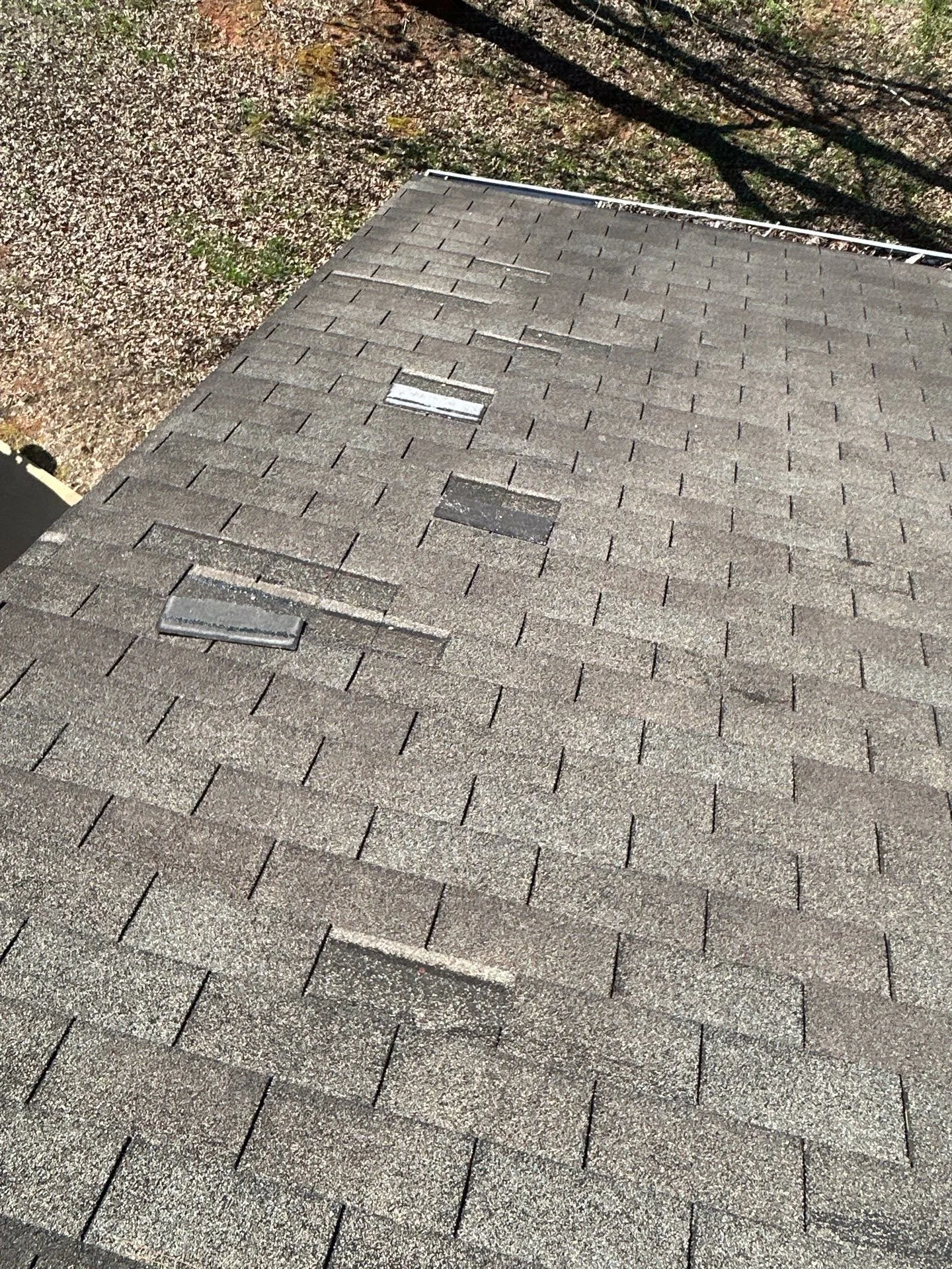 CAMCO Roofing technician performing 24/7 emergency roof repair and leak detection after severe storm damage in Floyd County, GA.