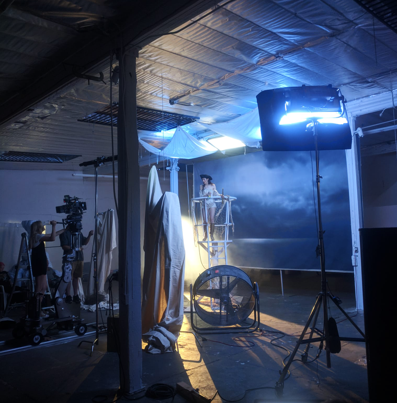 An image of a film set in a studio