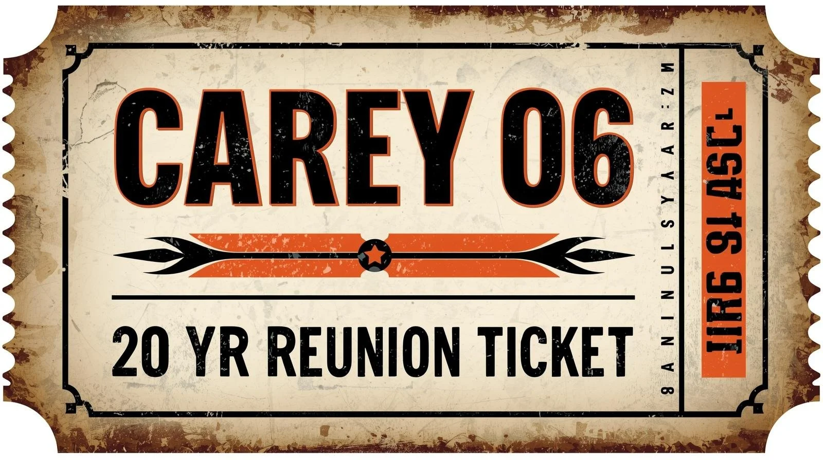 Carey 20 YR Reunion Ticket