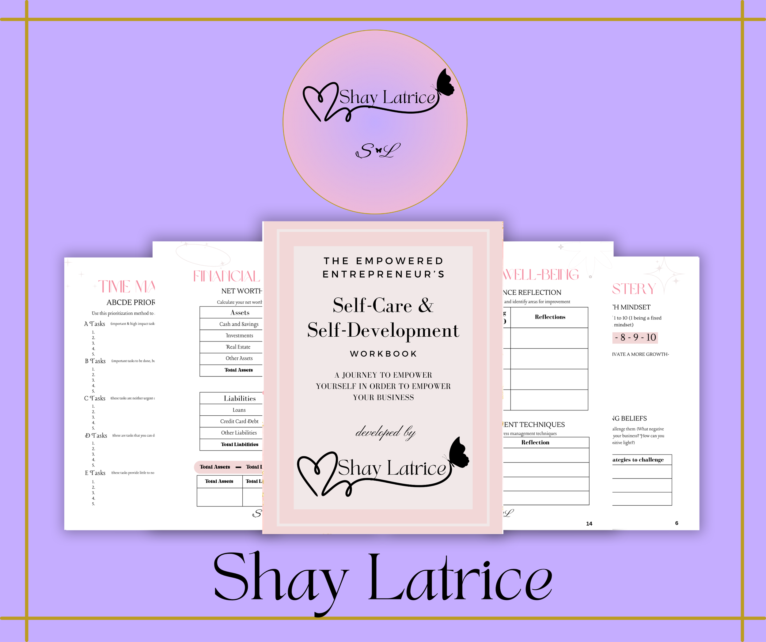 Empowered Entrepreneur's Self-Care & Self-Development Workbook (Digital)