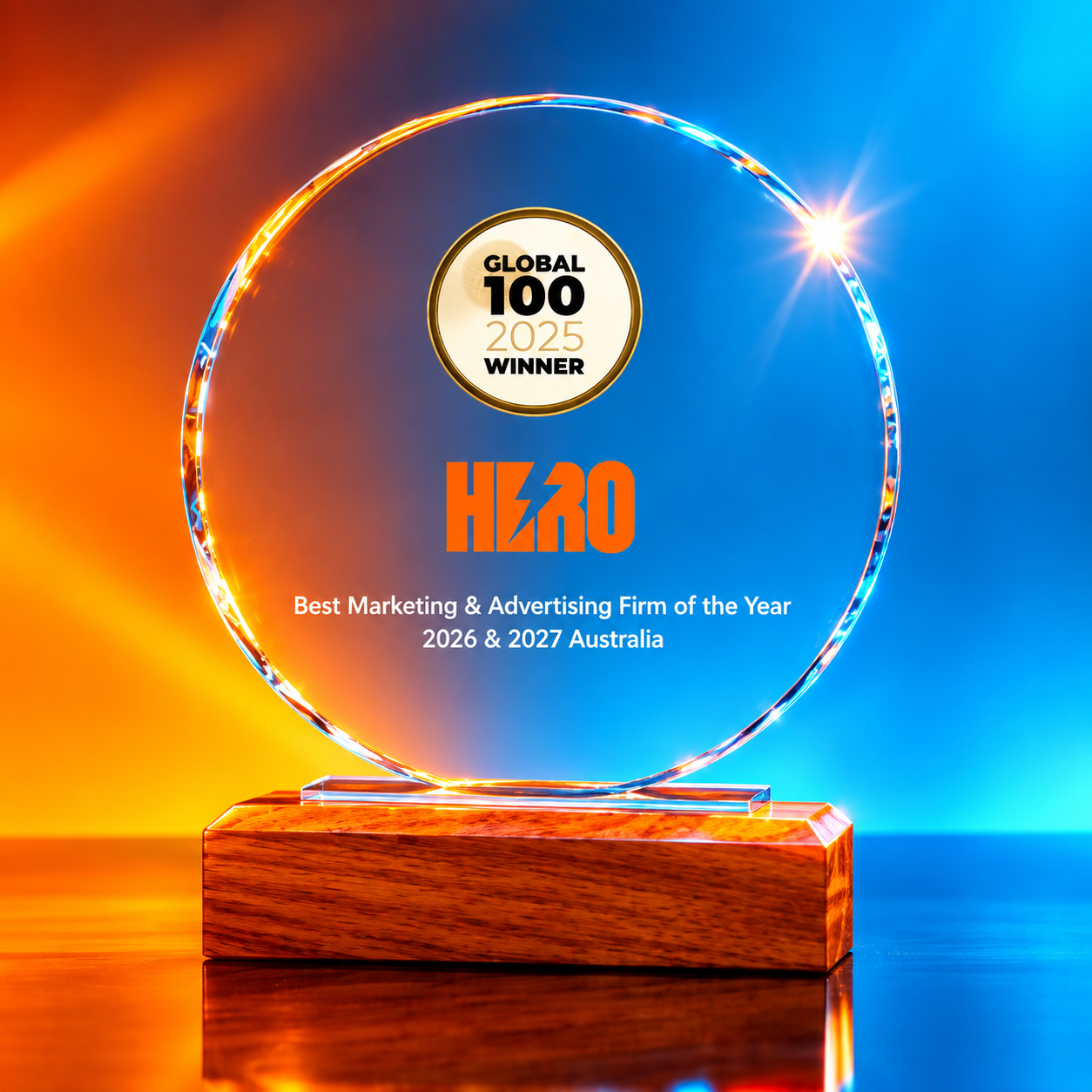 HERO Named Australia's Best Marketing &amp; Advertising Firm of the Year for Second Consecutive Year in 2027 Global 100