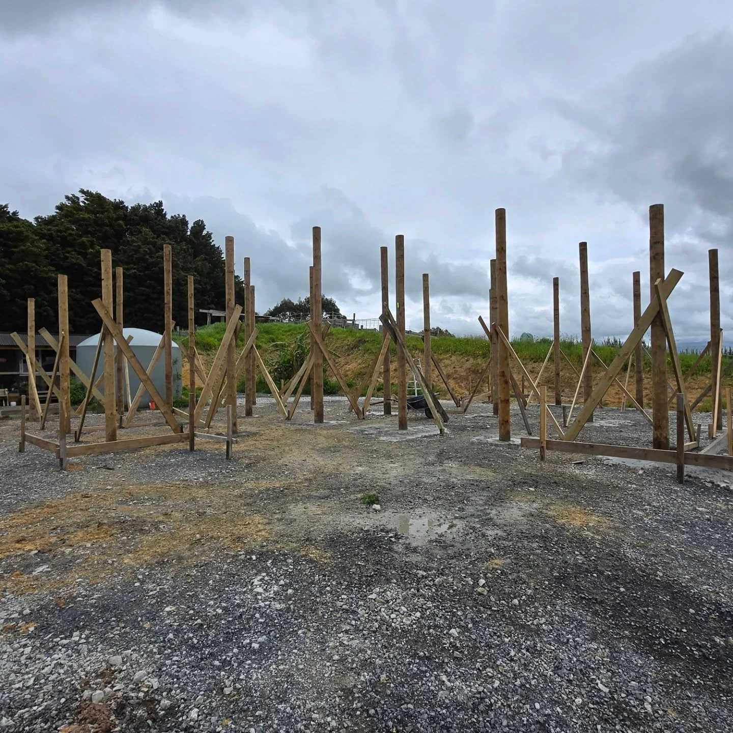 Another pole shed/ stables under way, watch this space for how these stables combine and make the ultimate horse area!🐗🐗🏗🏗👌👌🤙