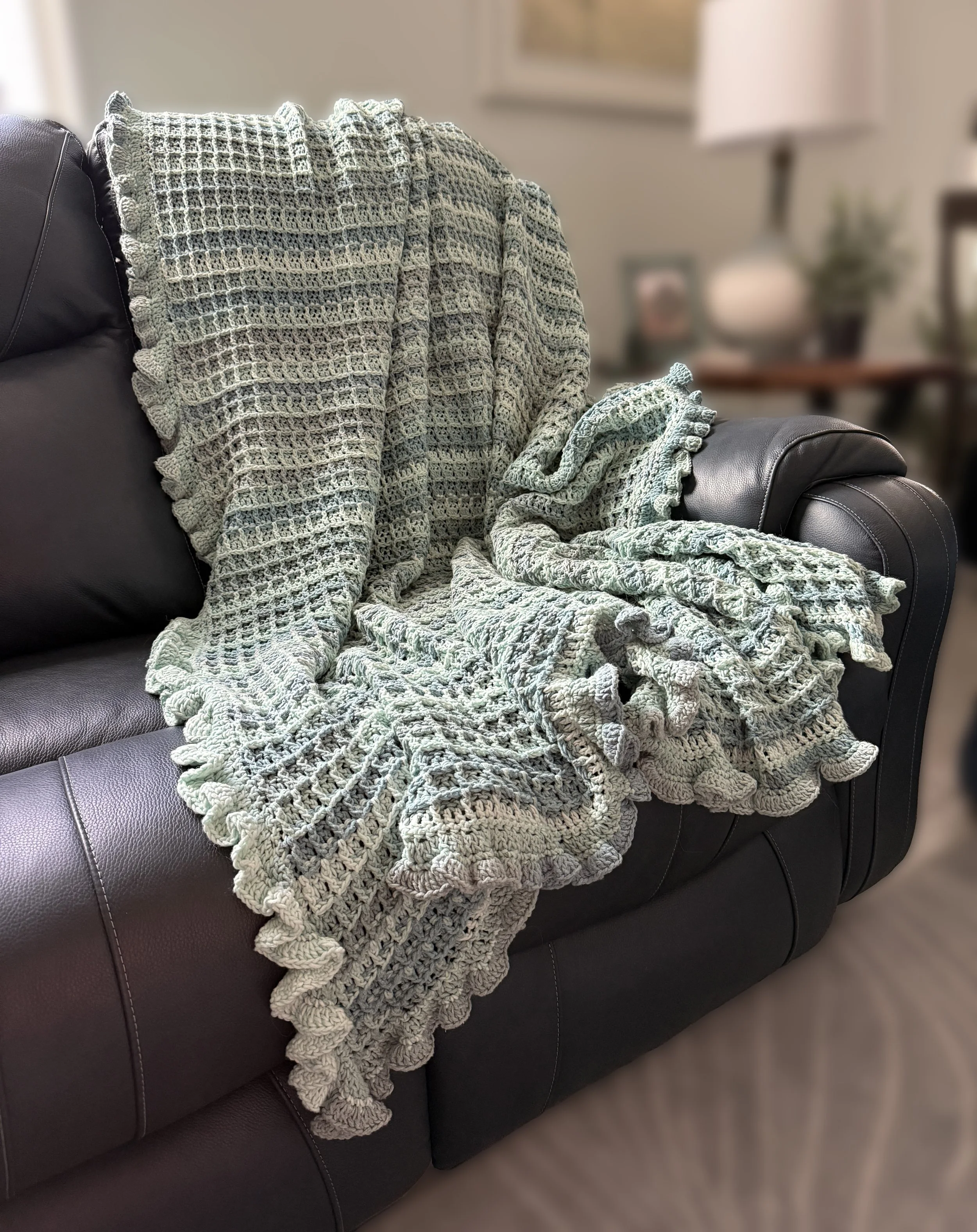 Waffle Stitch Blanket