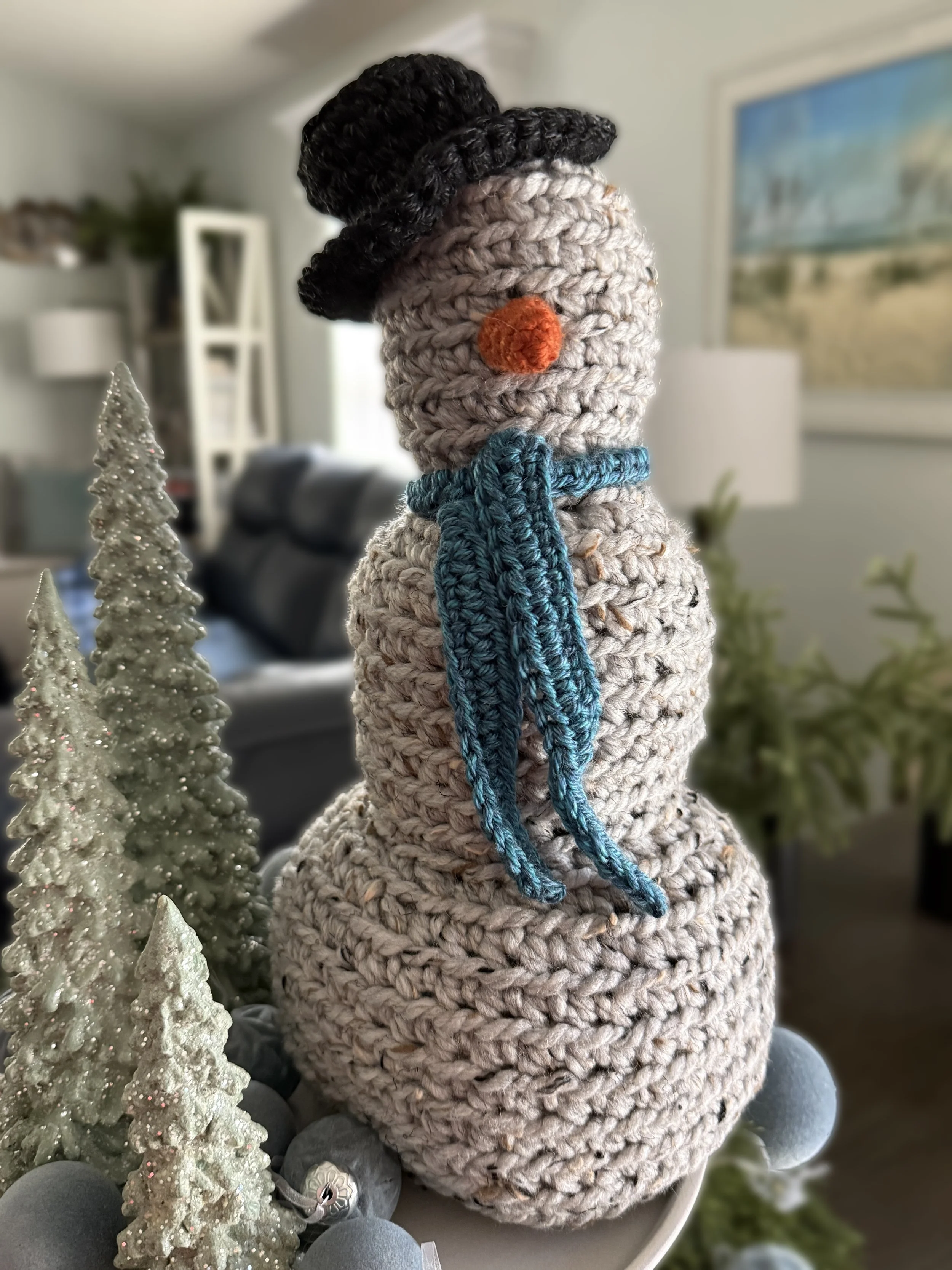 Rustic Country Snowman, large