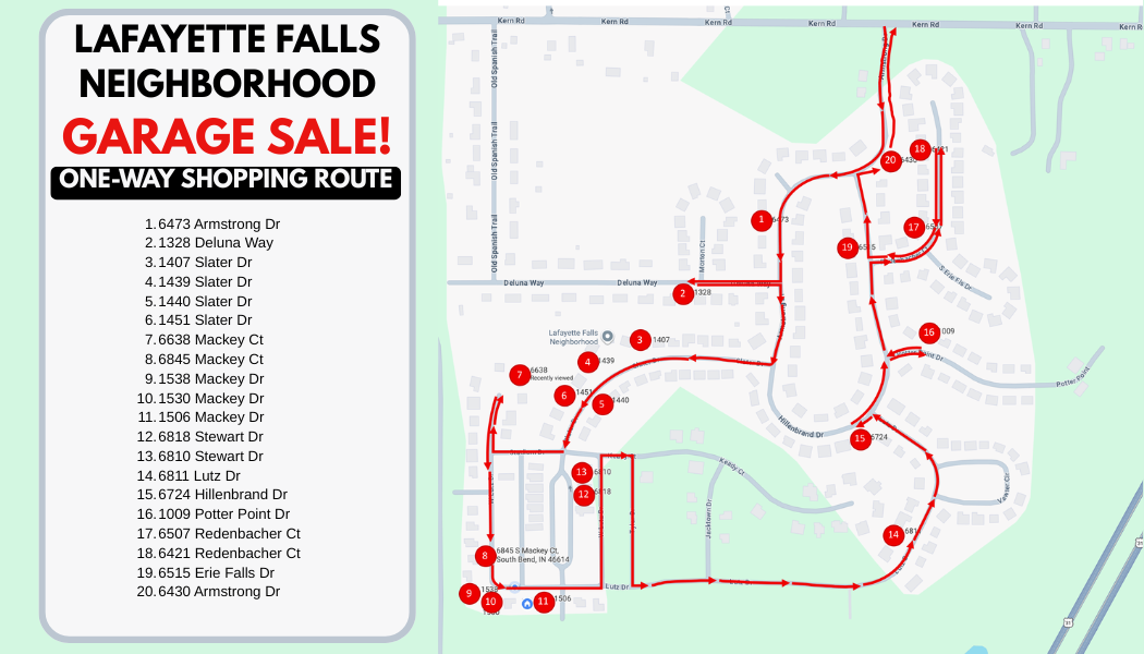 Lafayette Falls Neighborhood Garage Sale