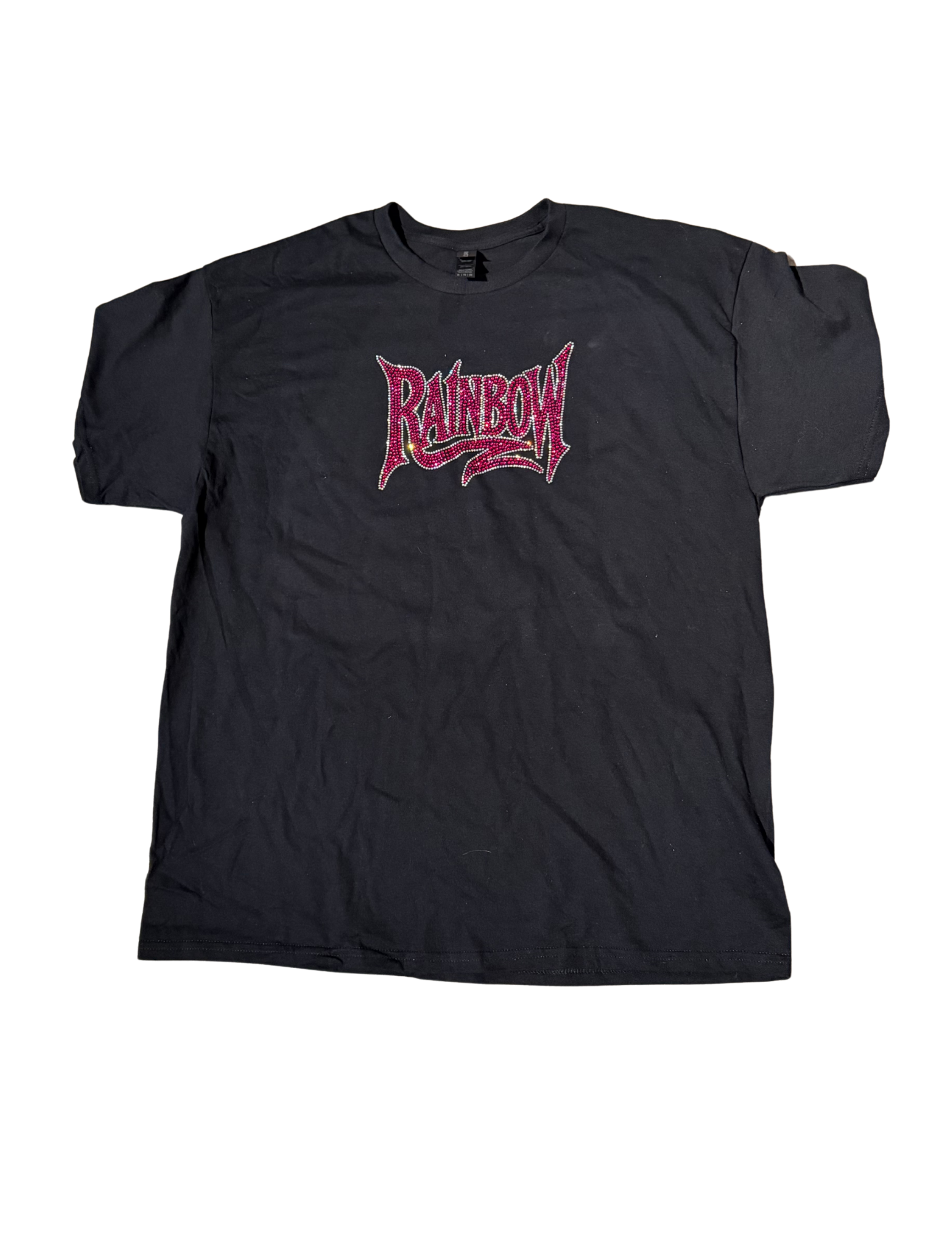 T-shirt rhinestone rose