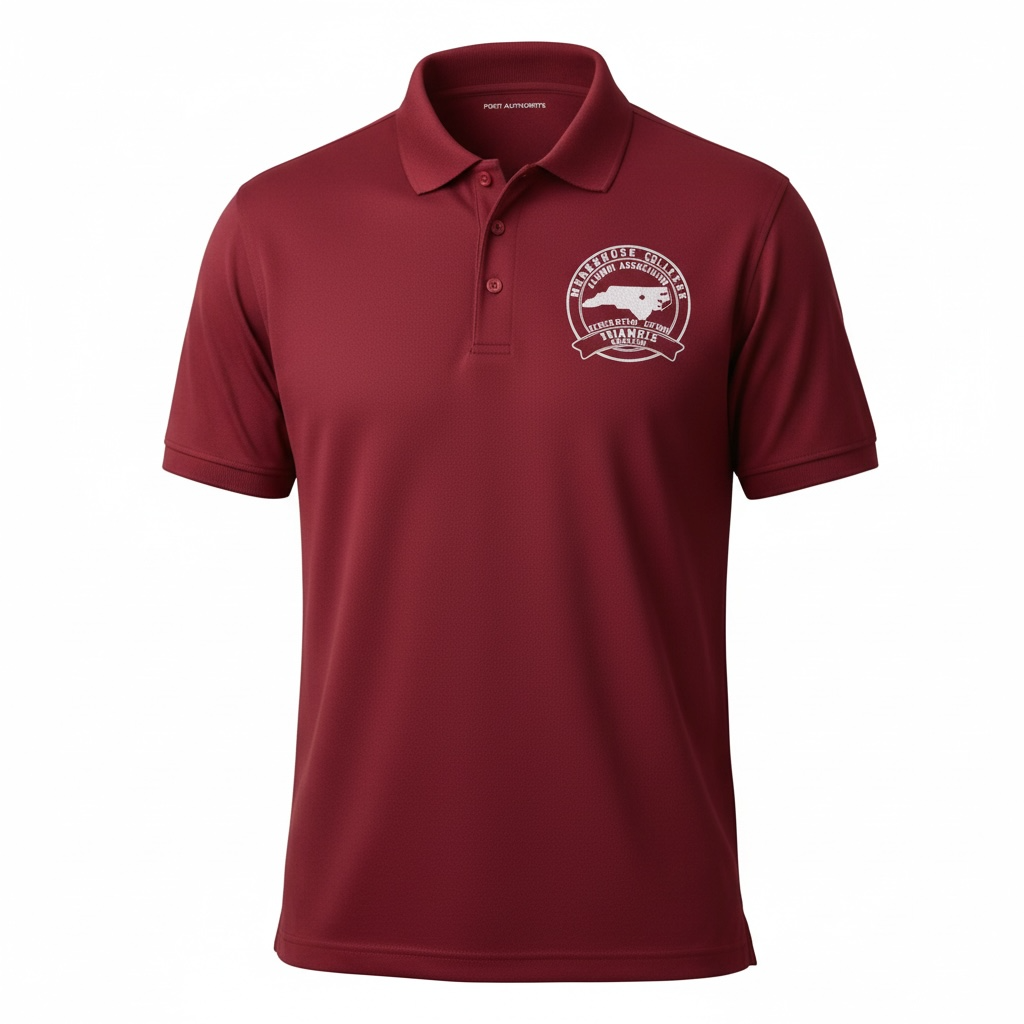 Morehouse Triangle Alumni Signature Maroon Polo