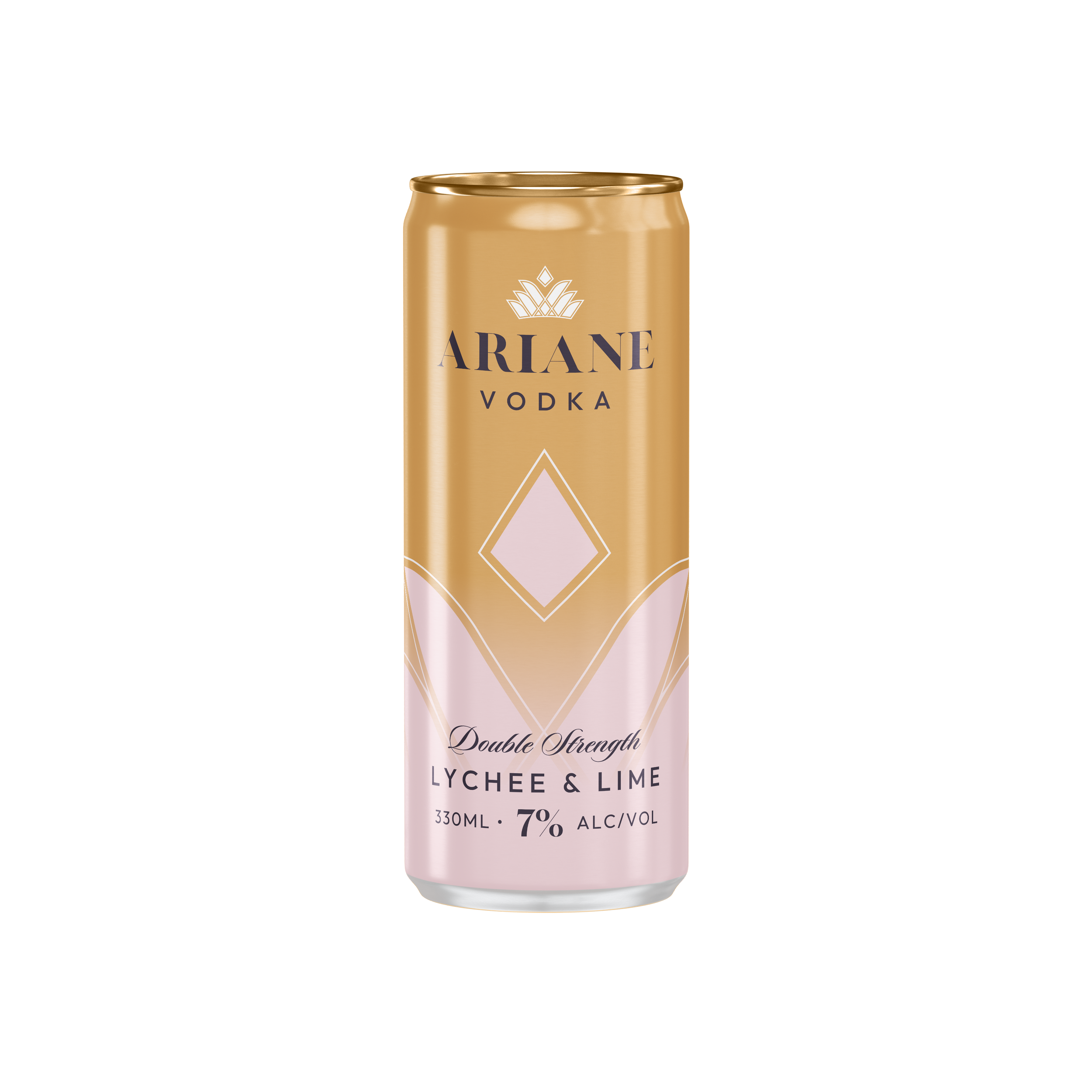 Ariane Premium Vodka Lychee & Lime Double Strength (330ml) x 16