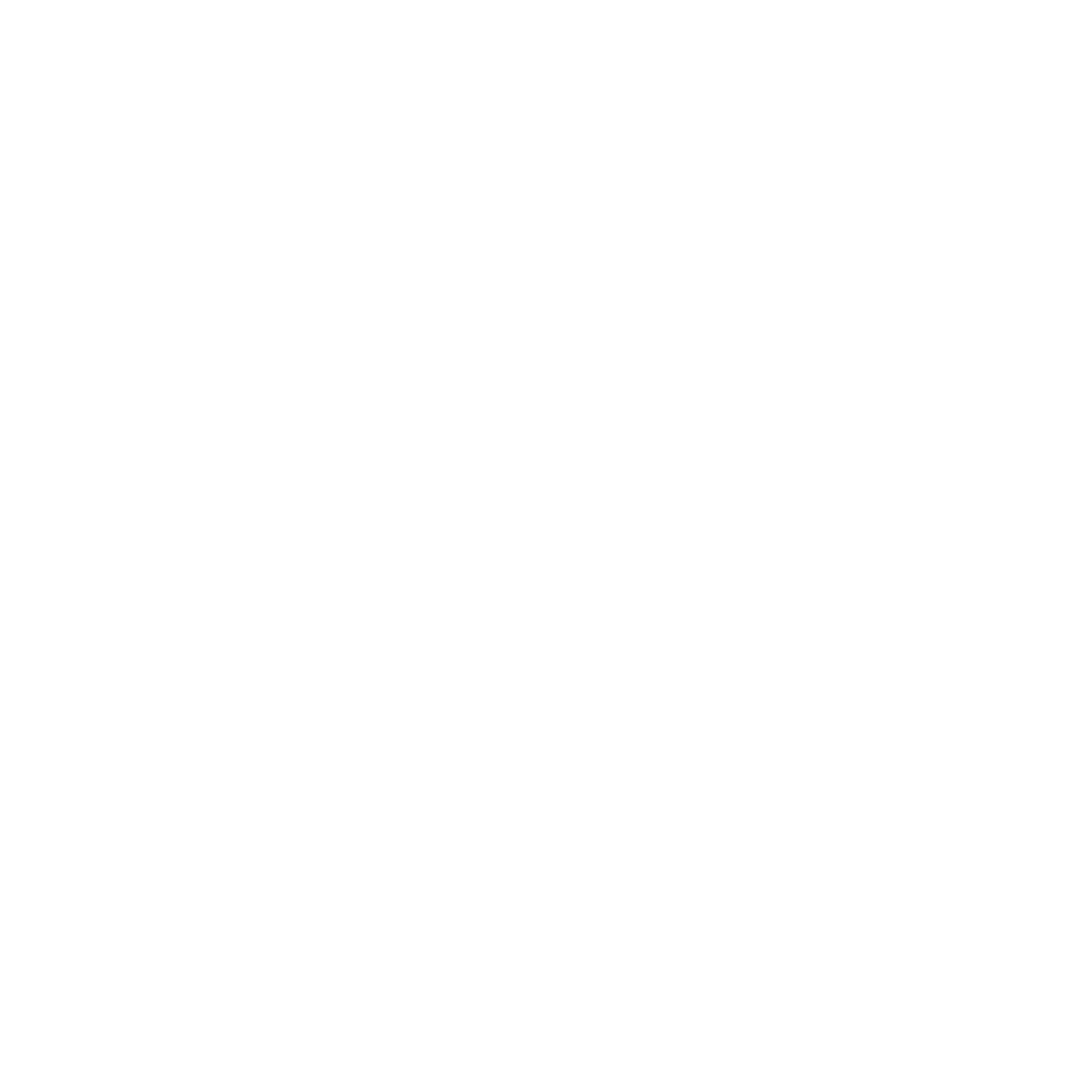 Outline drawing of a flatbed trailer with wheels and a small support leg, on a black background.