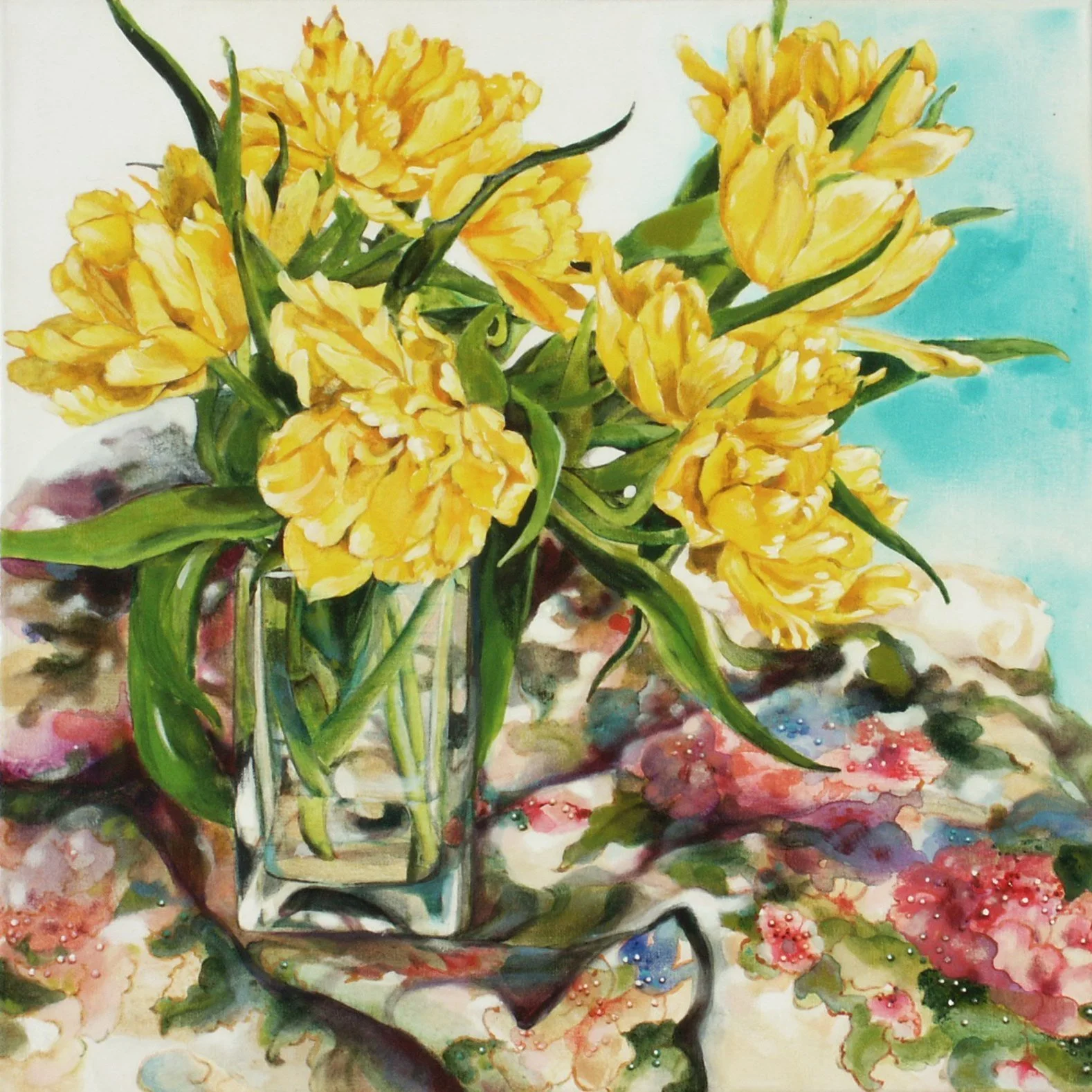 Tullips in glas II (2005, acrylic on canvas, 60x60cm).jpg