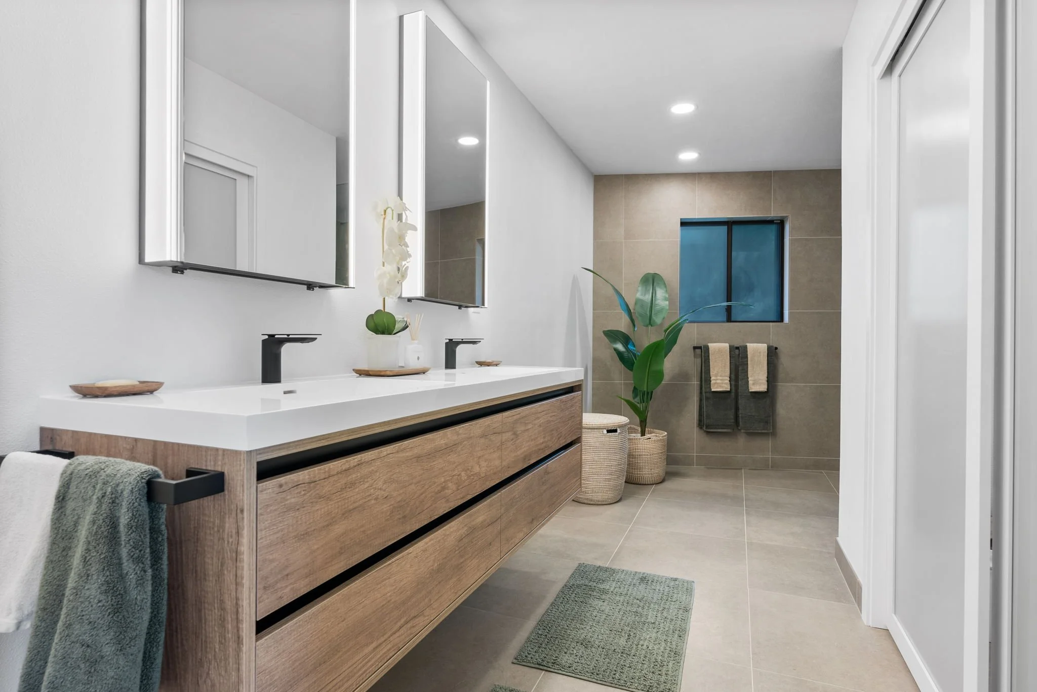 West Slope Bathroom Remodel: A modern european Refresh with Timeless Calm