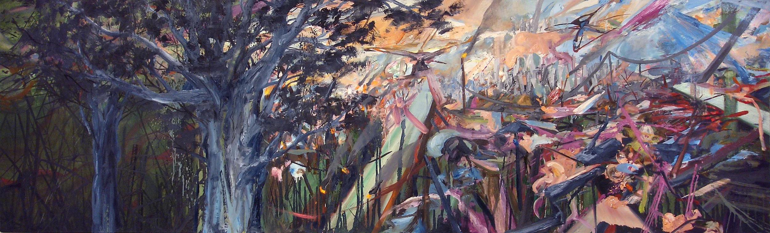 Lost City
24 x 80 inches
Oil on wood panel