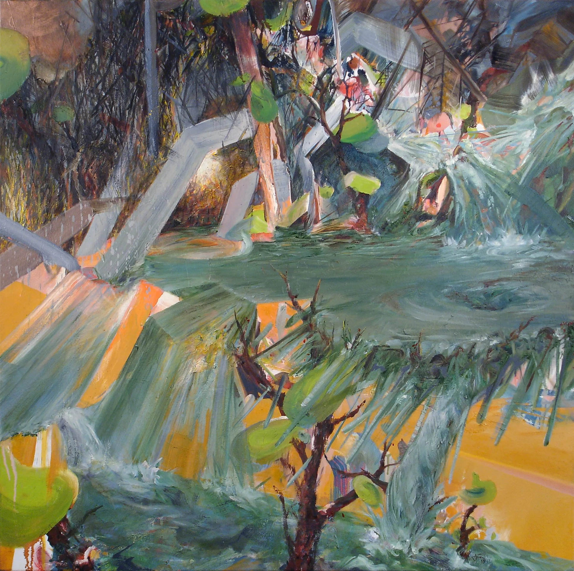 Flush and Creation
36 x 36 inches
Oil on canvas