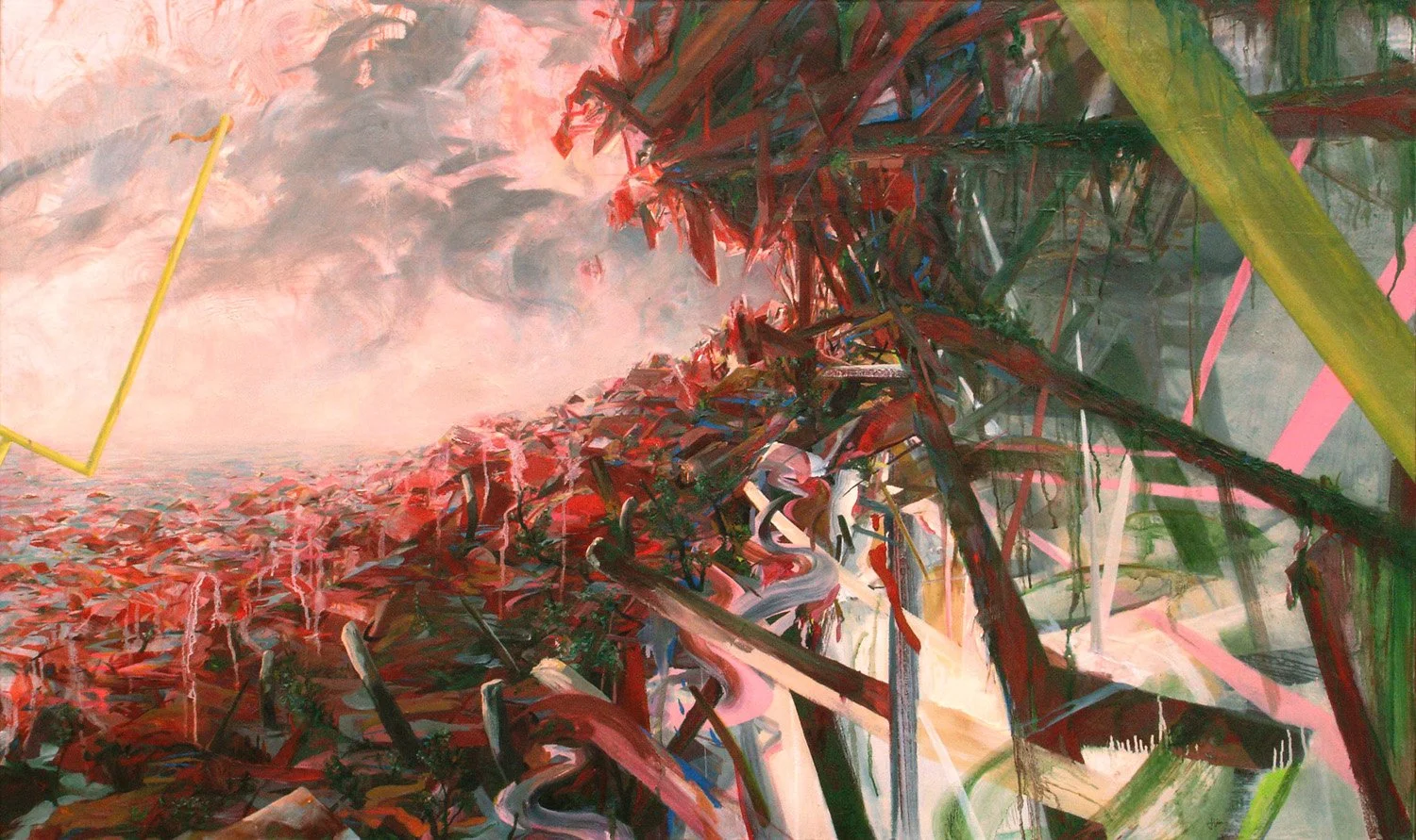 The Stadium
36 x 60 inches
Oil on canvas