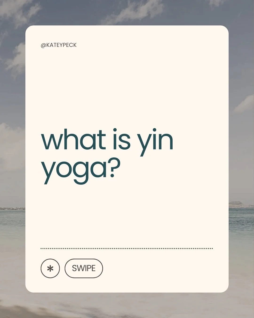 ❓What is yin yoga? 

✨ Yin yoga is a modern discipline rooted in several Indigenous wisdom traditions.

✨ Yin comes from the Taoist cosmic counterparts of yin and yang.

✨ Yin creates space for us to recognize our deep interdependence with the univer
