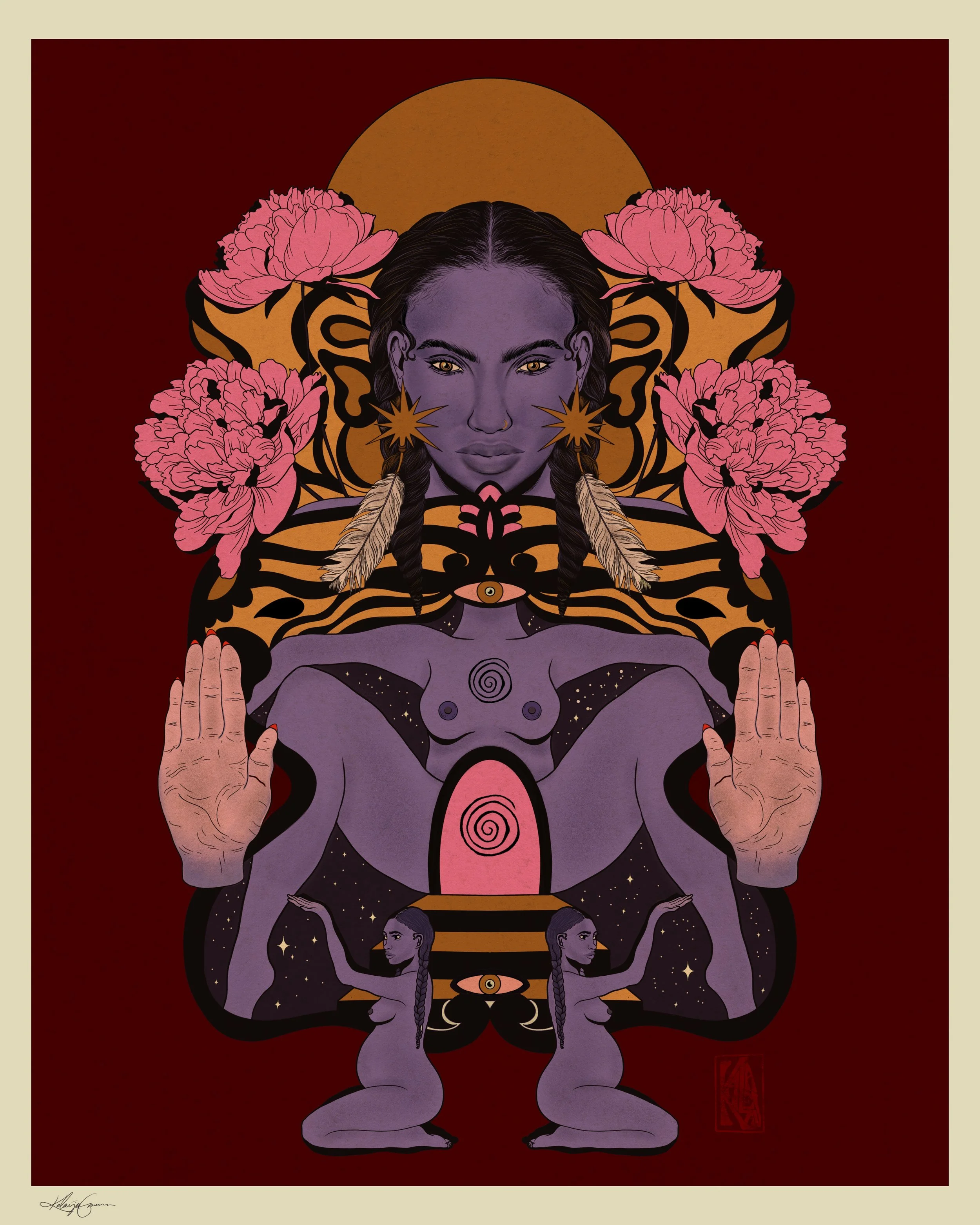Divine Feminine Sacred Yoni Art