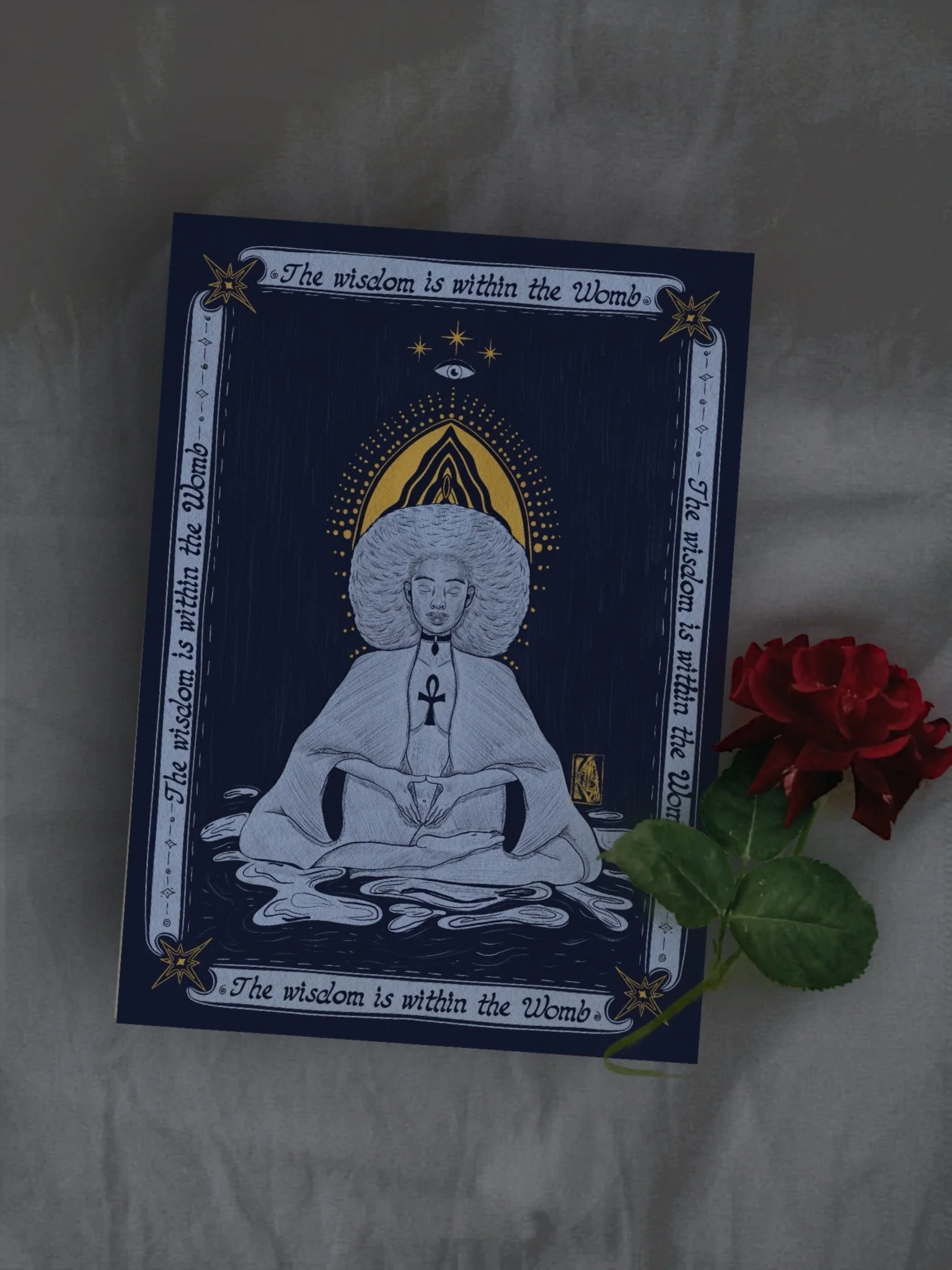 ‘THE WISDOM IS WITHIN THE WOMB’  Mini Print