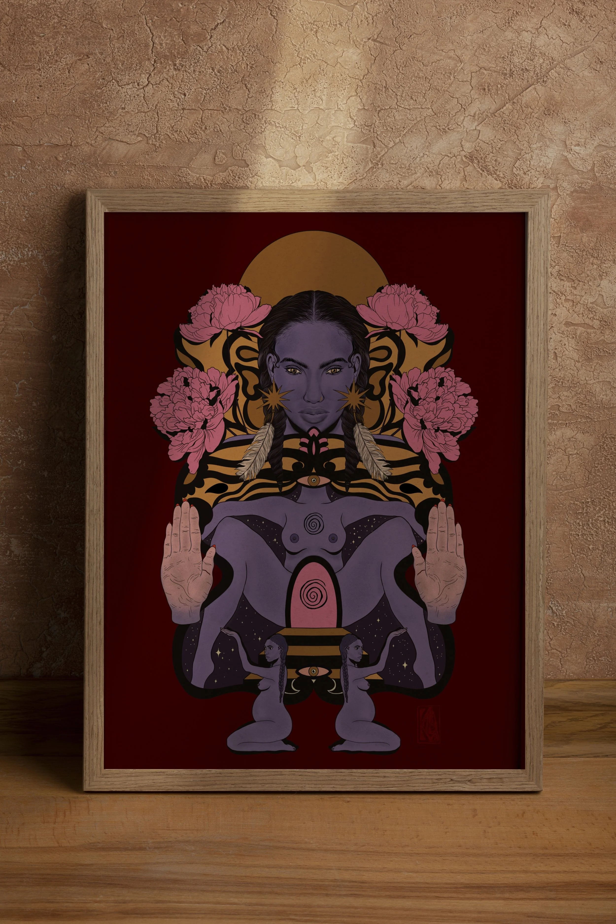 Divine Feminine Sacred Yoni Art