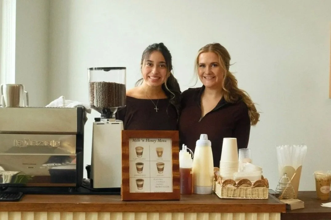 Milk 'n Honey Coffee Company mobile coffee cart and team in Hopkins, MN