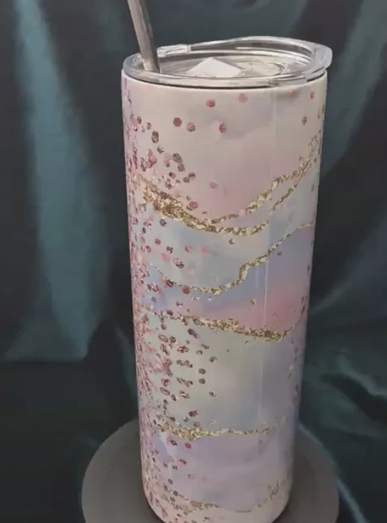 MARBLED Drink Bottle Tumbler