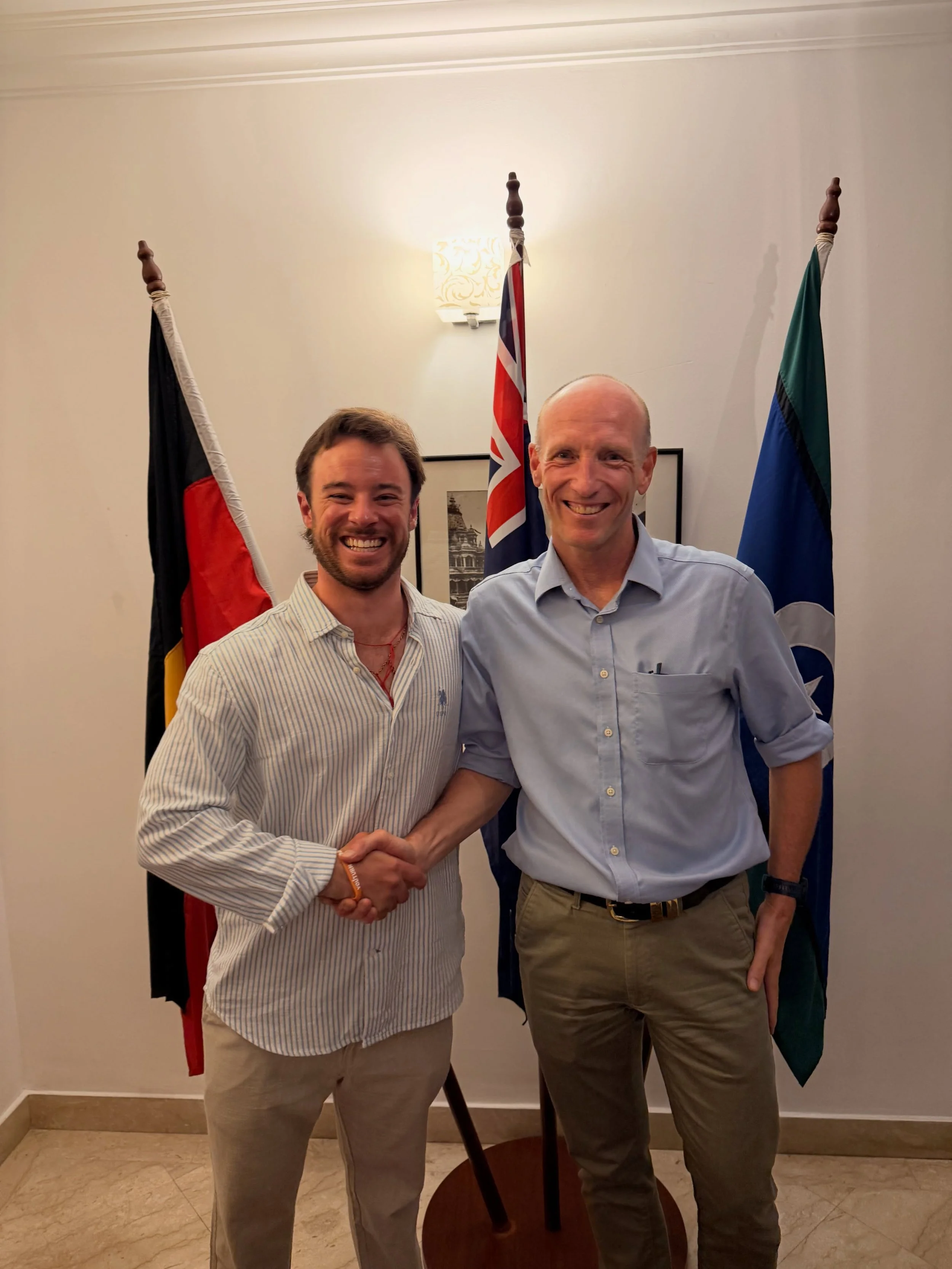 A TRUE HONOUR 🇦🇺

A few days after summiting Everest, I was incredibly honoured to receive an invitation from the Australian Ambassador to Nepal to have dinner at his residence.

Thank you very much to Simon and Simone for hosting us, alongside the