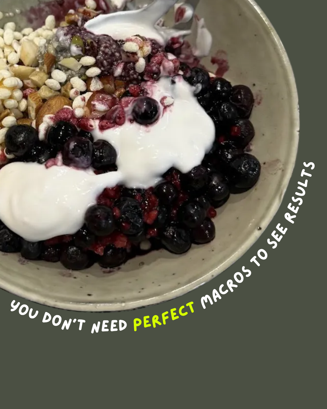 You don't need perfect macros to see results