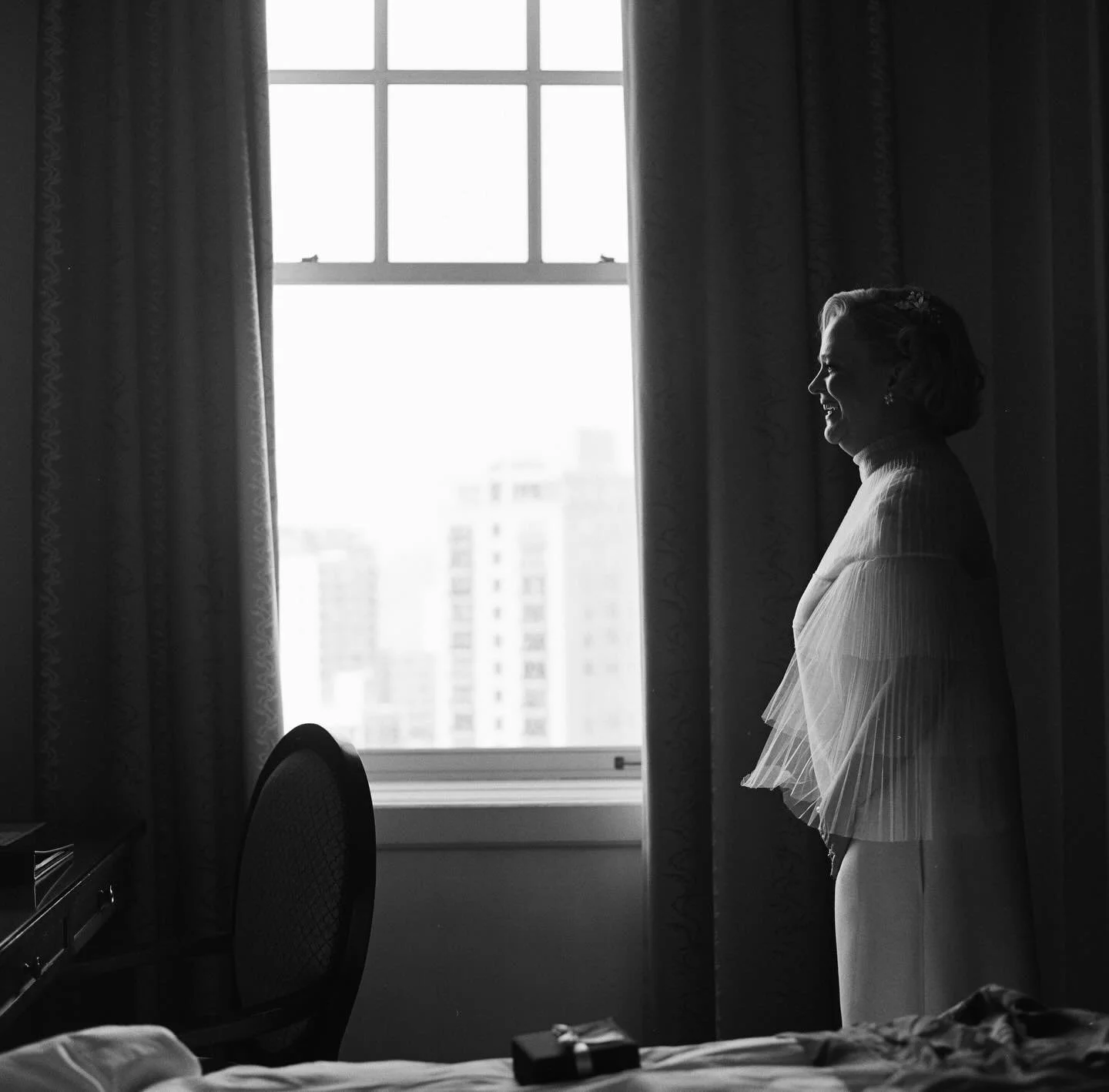 Using these quiet first weeks of the year to revamp, organize and go thru the archive. So here&rsquo;s a quick one-frame post (remember those?!) for a favorite bride from years past. Melissa, in her Valentino on a square of film at the Mark Hopkins H