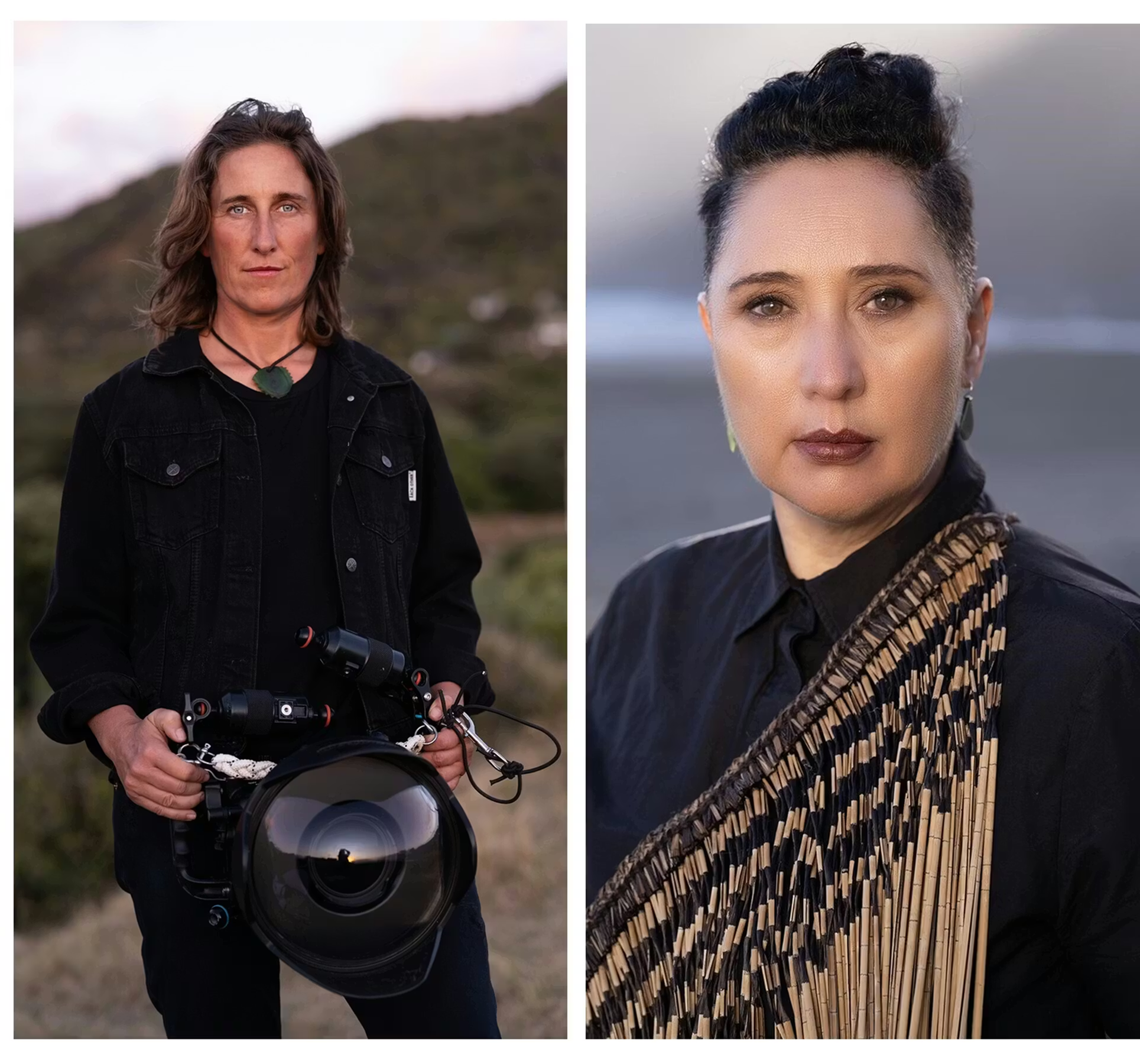 Alex Monteith is a multi-disciplinary artist and filmmaker and Maree Sheehan (Ngāti Maniapoto, Waikato, Ngāti Tuwharetoa, Raukawa, Ngāti Tahu-Ngāti Whaoa) is a Māori composer, sound artist, and performer.