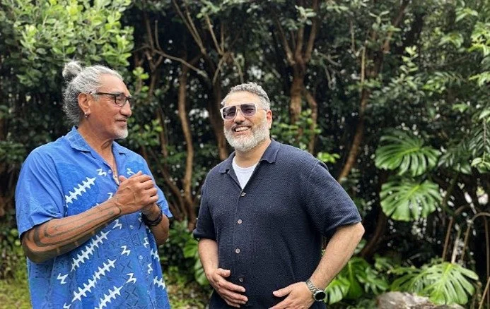 Ioane Ioane (Auckland based, born 1962) and Martin Loire (Auckland based, born Buenos Aires, 1976) collaborate across sculpture, installation, poetry, and performance.