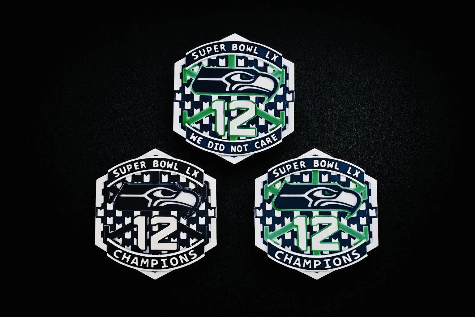 This limited-run piece celebrates Seahawks pride with the iconic “12” front and center. Perfect as a display pin or fridge magnet, it's available in three editions priced at $8 per pin, with discounts available for large orders.