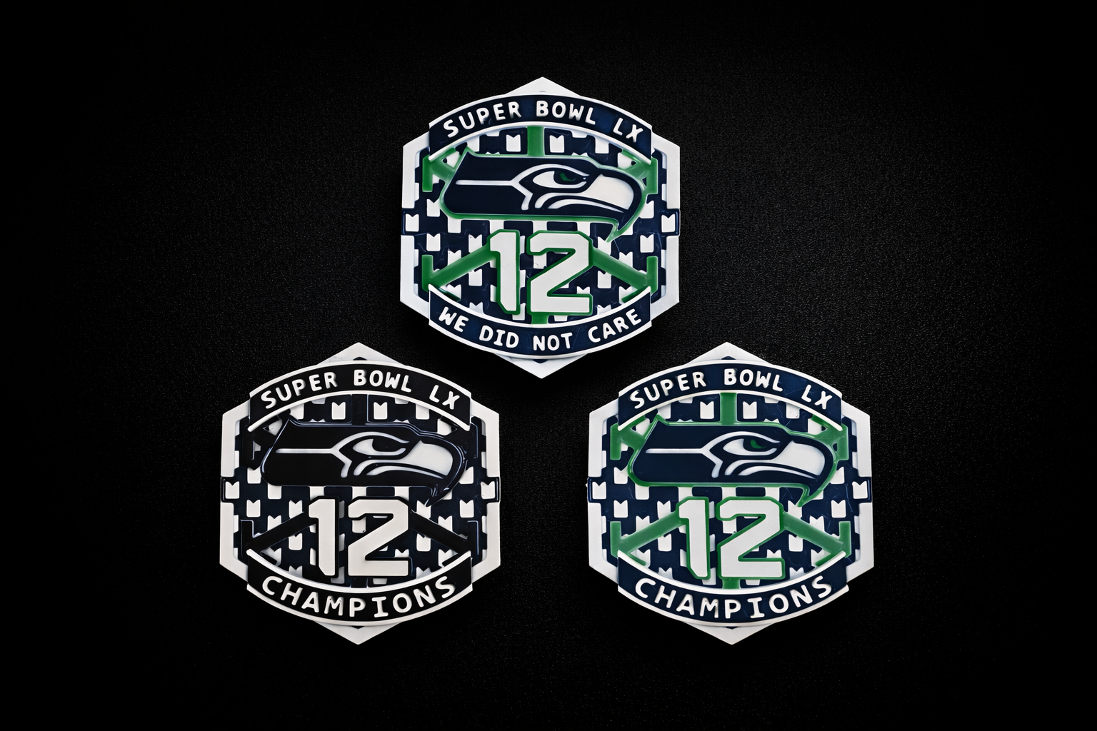 Limited‑run Seahawks pride print with iconic "12" design celebrating fan spirit