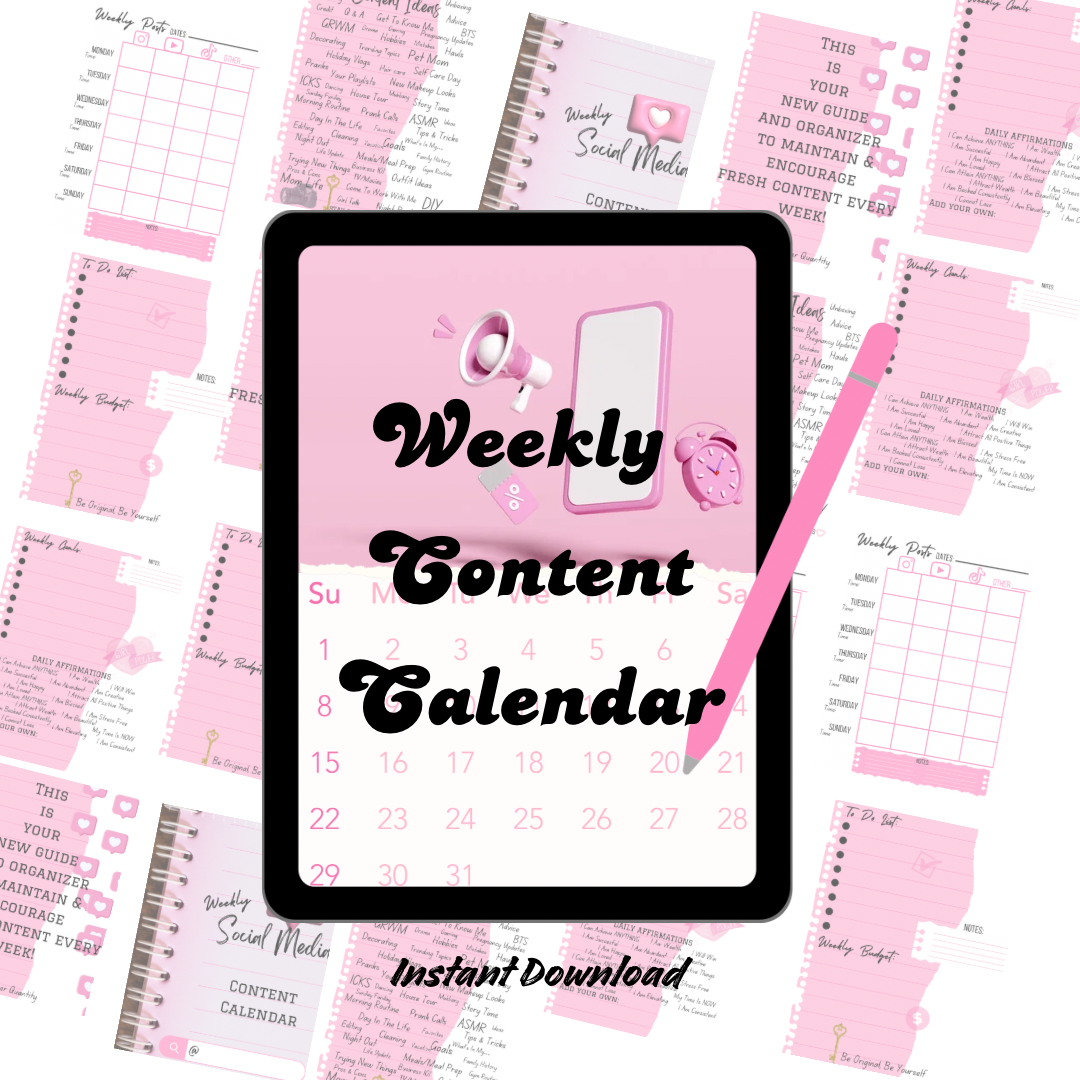 Weekly Content Calendar