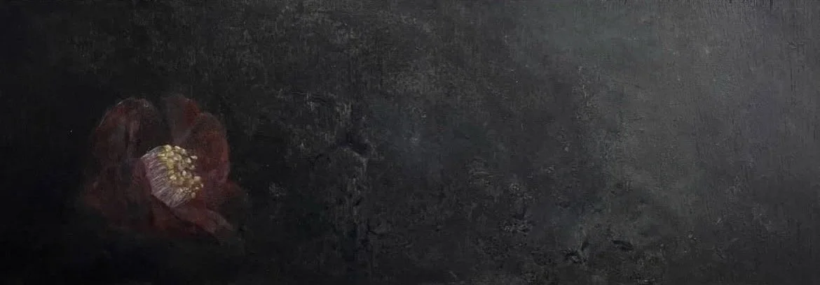 "ここに/ Still Here" 
Acrylic on Panel, WSM, 2023