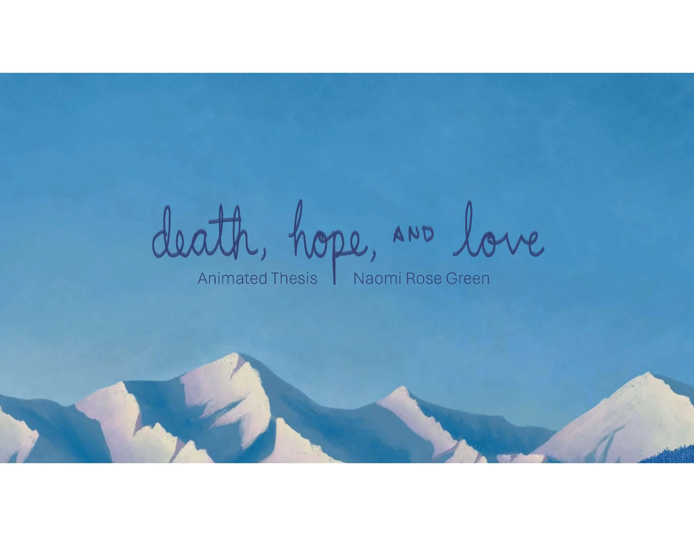 Death, Hope and Love Animation