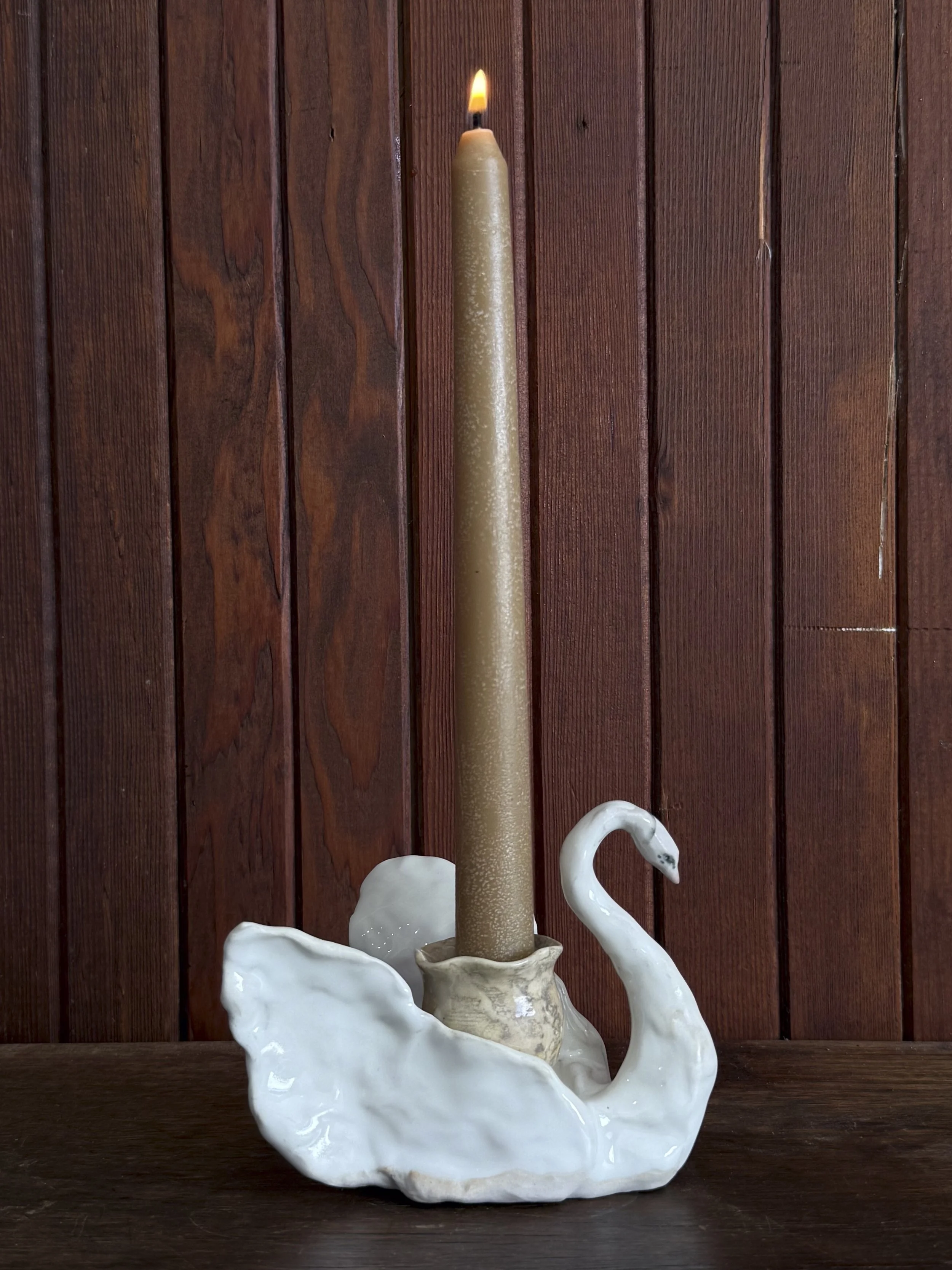 Swan Candlestick Holder