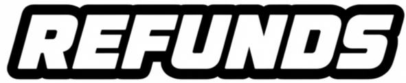 Text graphic with the word 'REFUNDS' in bold, uppercase letters.