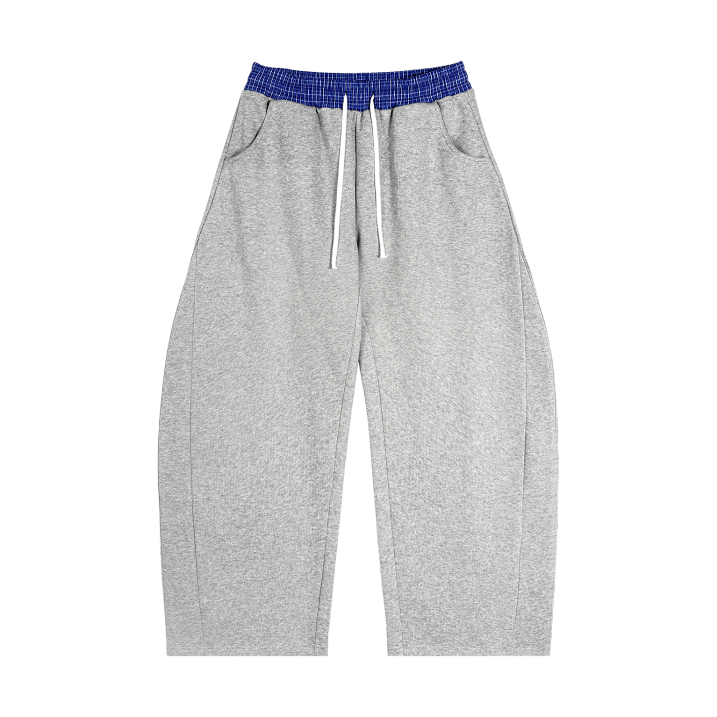 Grey Plaid Sweatpants