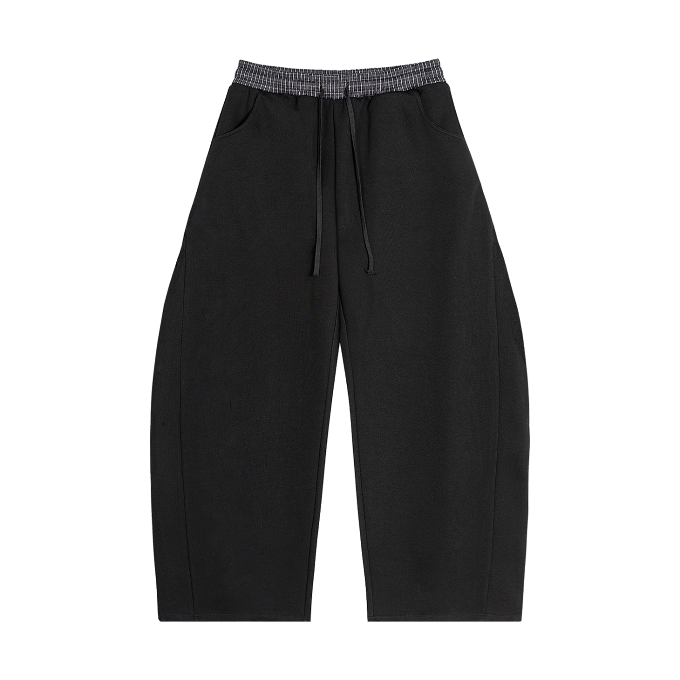 Black Plaid Sweatpants